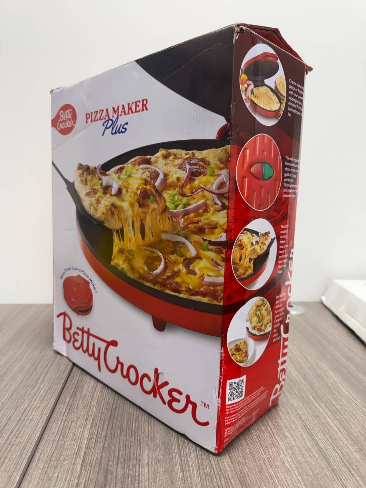 Betty Crocker Countertop Pizza Maker Machine for Home