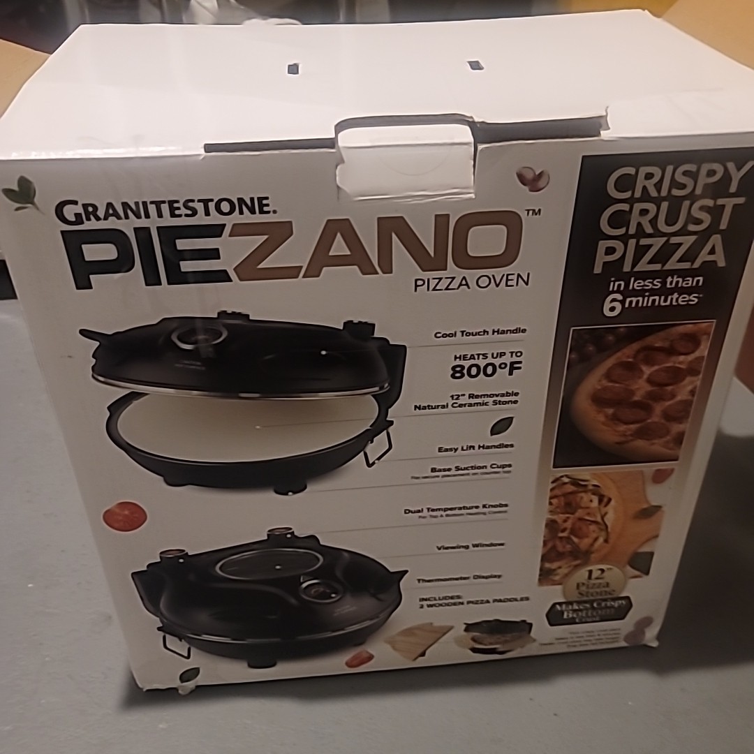 Piezano Pizza Oven PLUS Extras Electric Portable Countertop 12″ Pizza Oven NEW