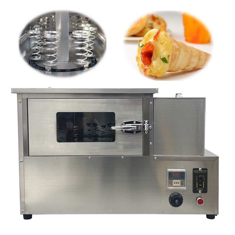 PreAsion Stainless Steel Rotational Pizza Oven 110V Electric Pizza Cone Oven NEW