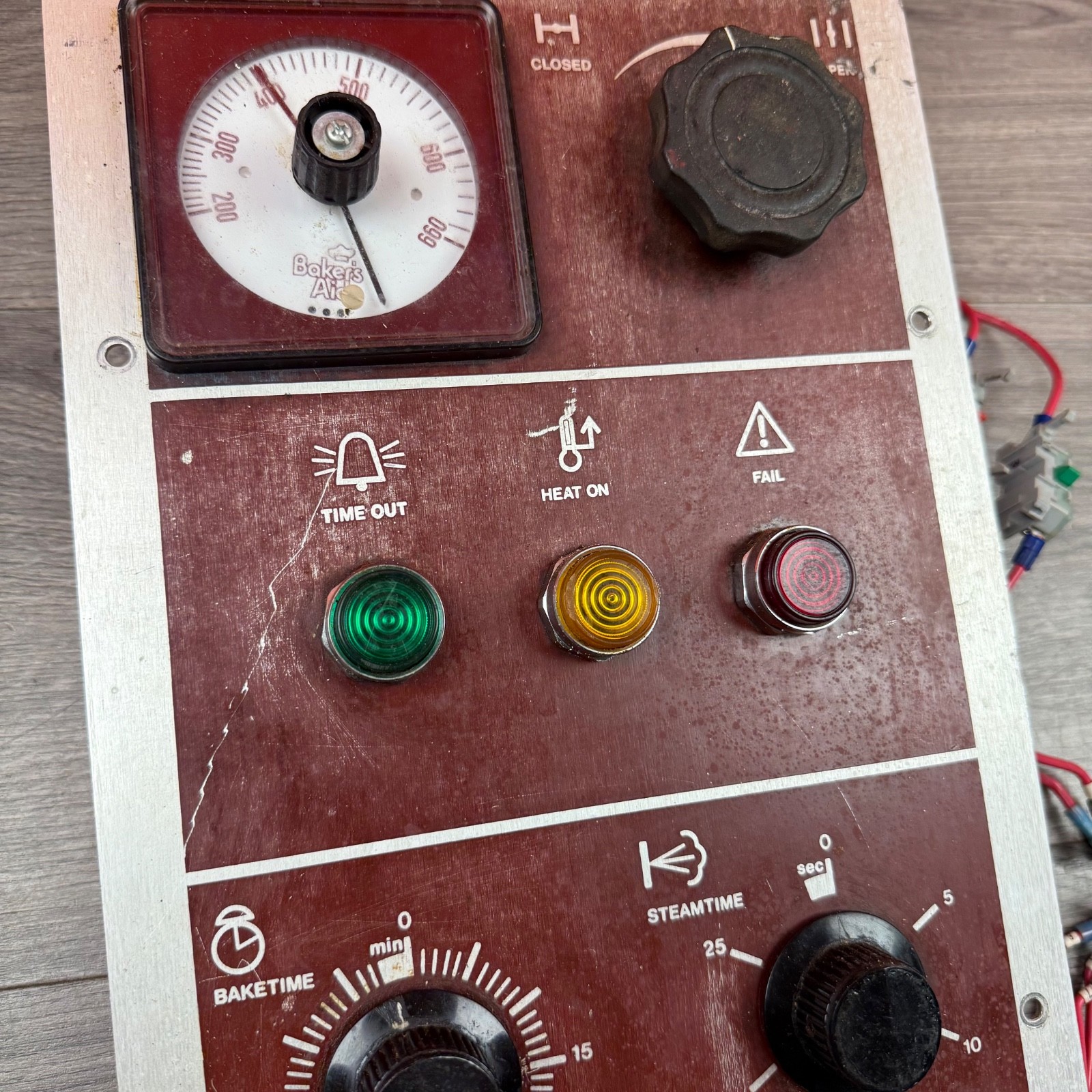 Bakers Aid Rotator Control Panel – Power Switch | Thermometer Temp