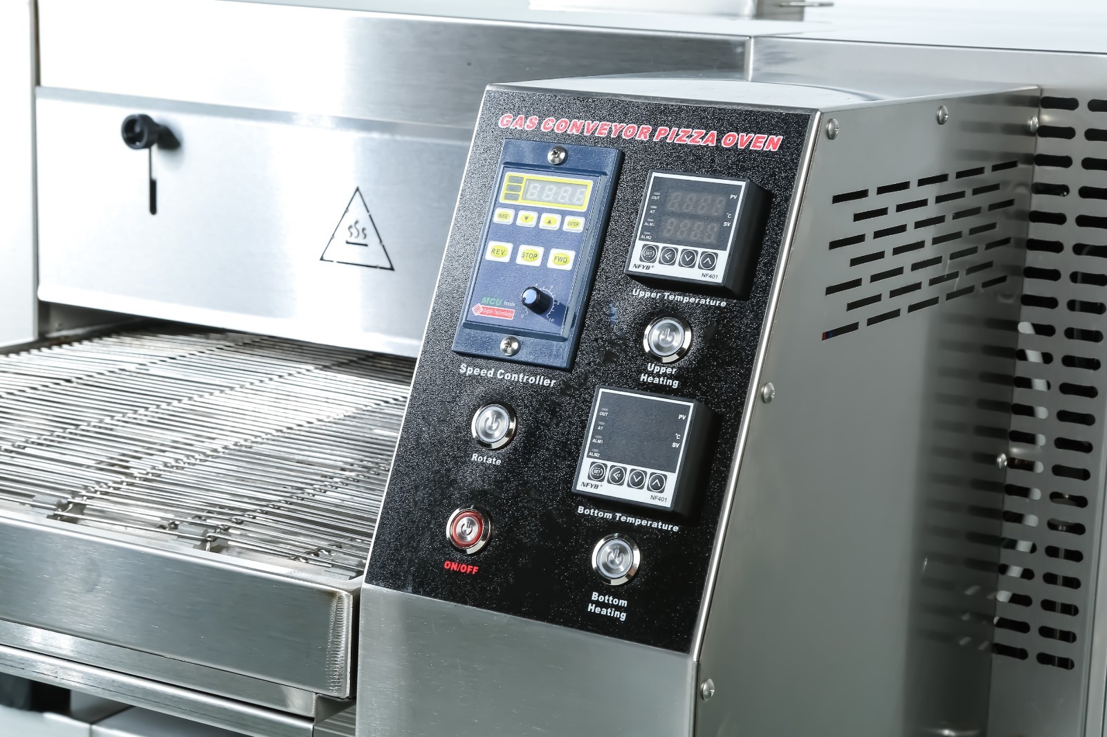 Commercial Natural Gas Heating Conveyor Pizza Oven 18 inches Belt Pizza Oven