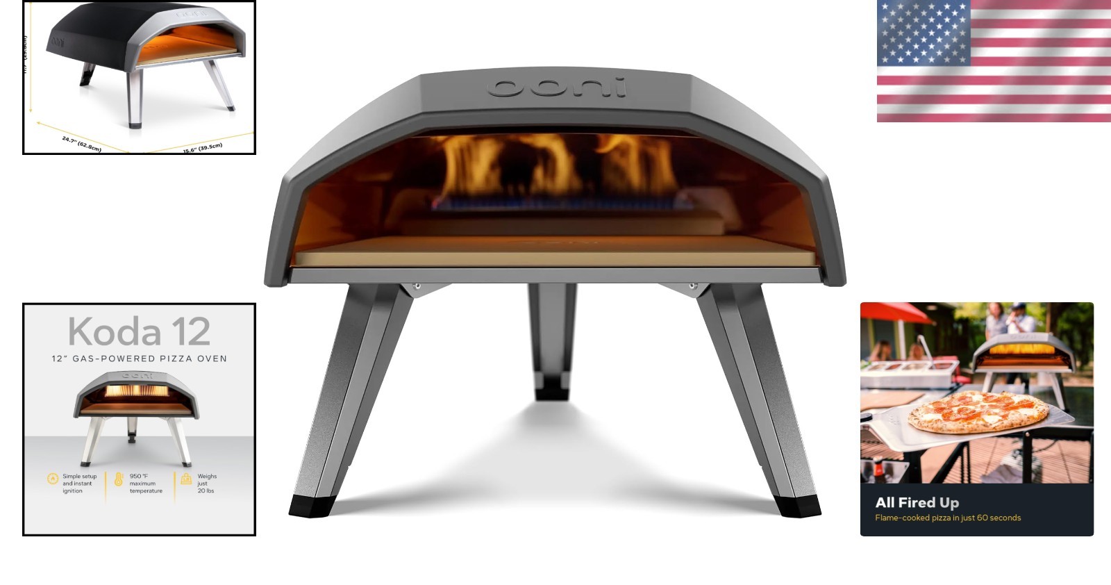 Koda 12 Portable Gas Oven – 950°F for Perfect Pizza & Versatile Cooking