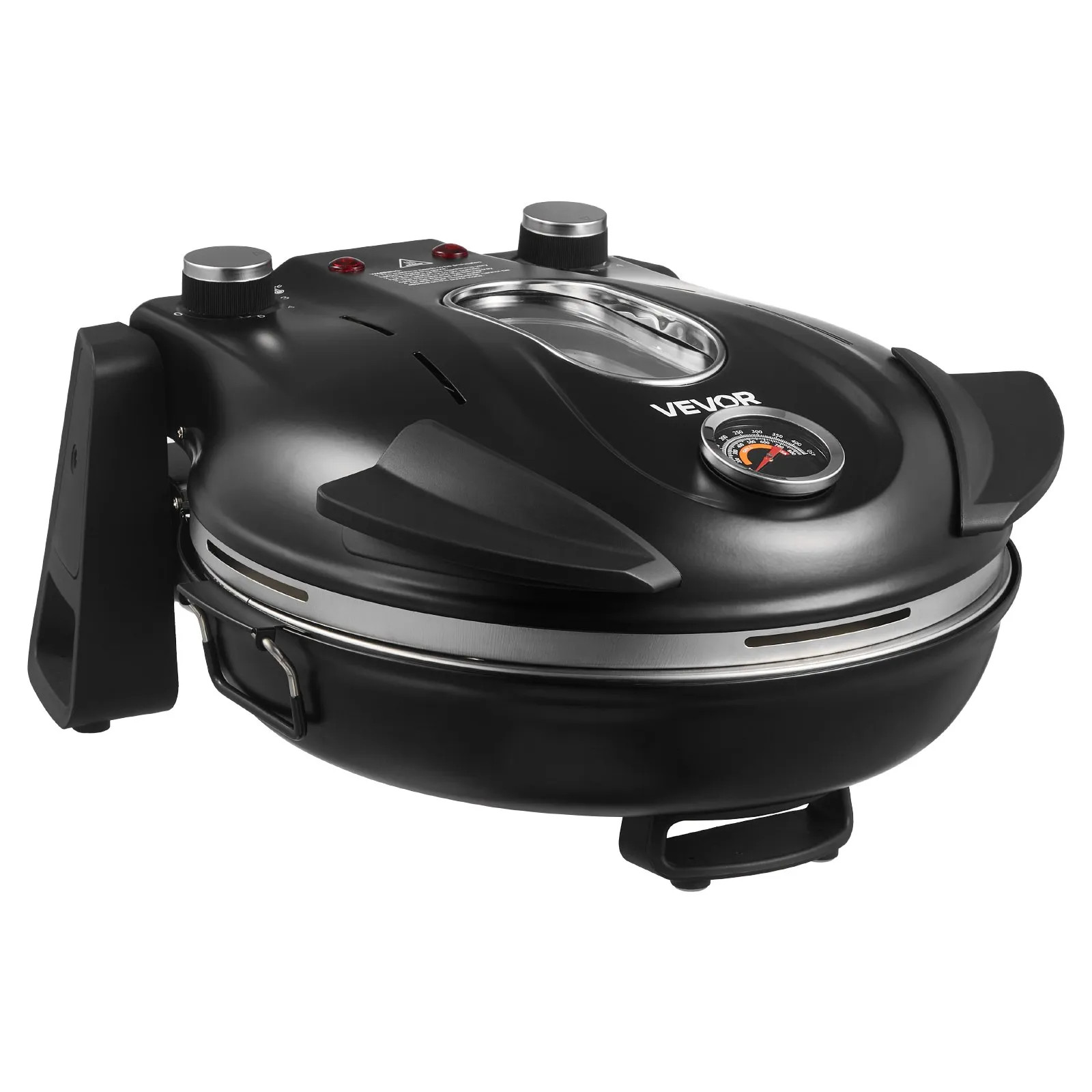 12″ Electric Pizza Oven 1200W Maker w/Stone 5-Mode Temp Control Home Kitchen