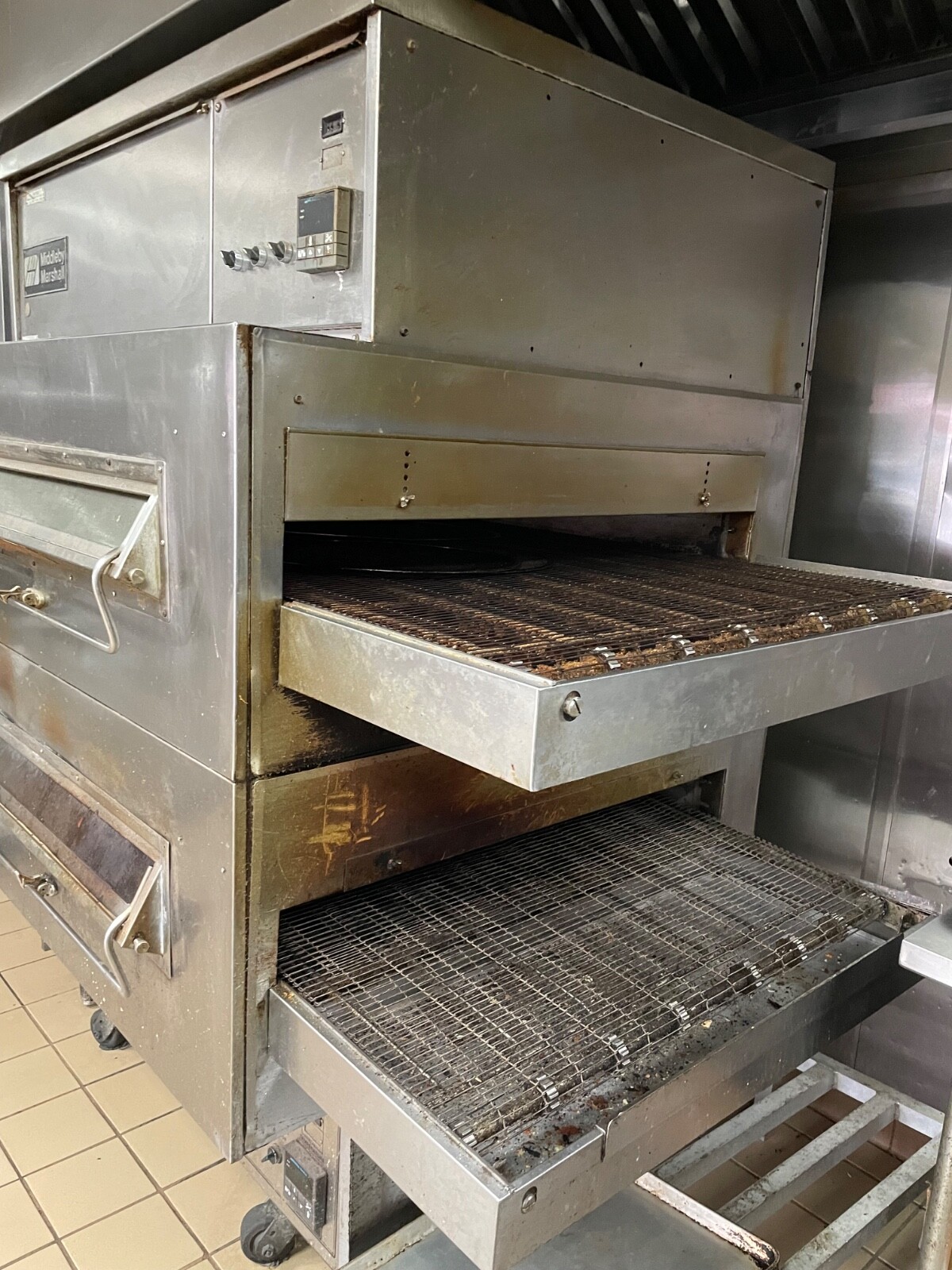 Middleby Marshall PS360 Doublestack Gas Pizza Oven Conveyor Belt