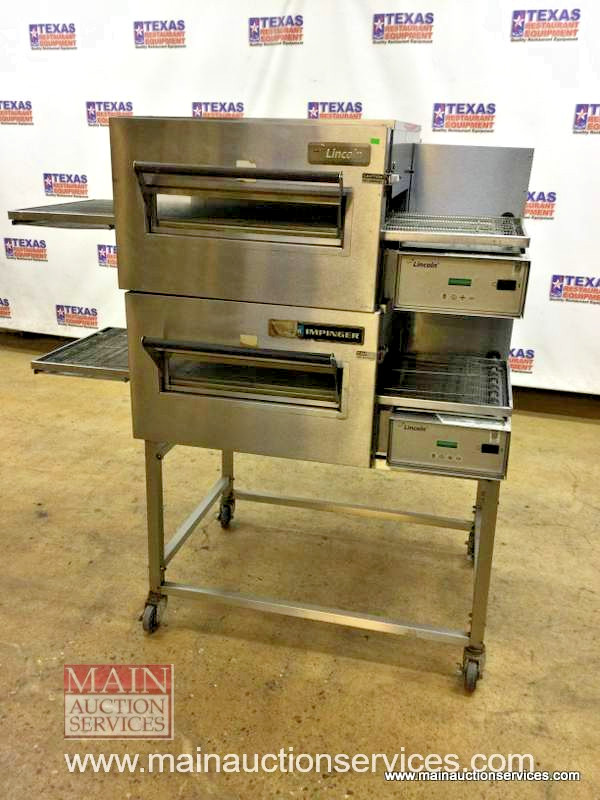 Lincoln Impinger 1116 Gas Double Conveyor Pizza Oven