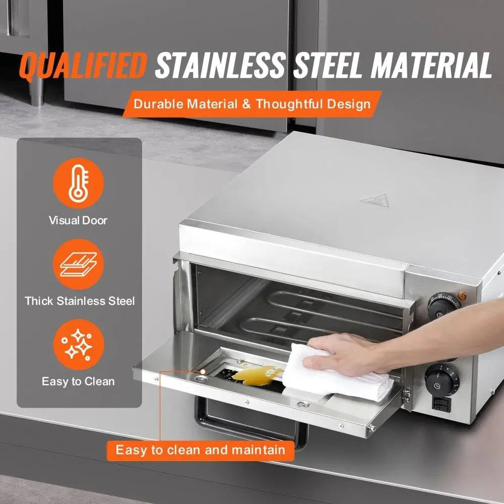 Commercial Pizza Oven (electric) Suitable for 14-inch Pizzas, Ideal for Home Use
