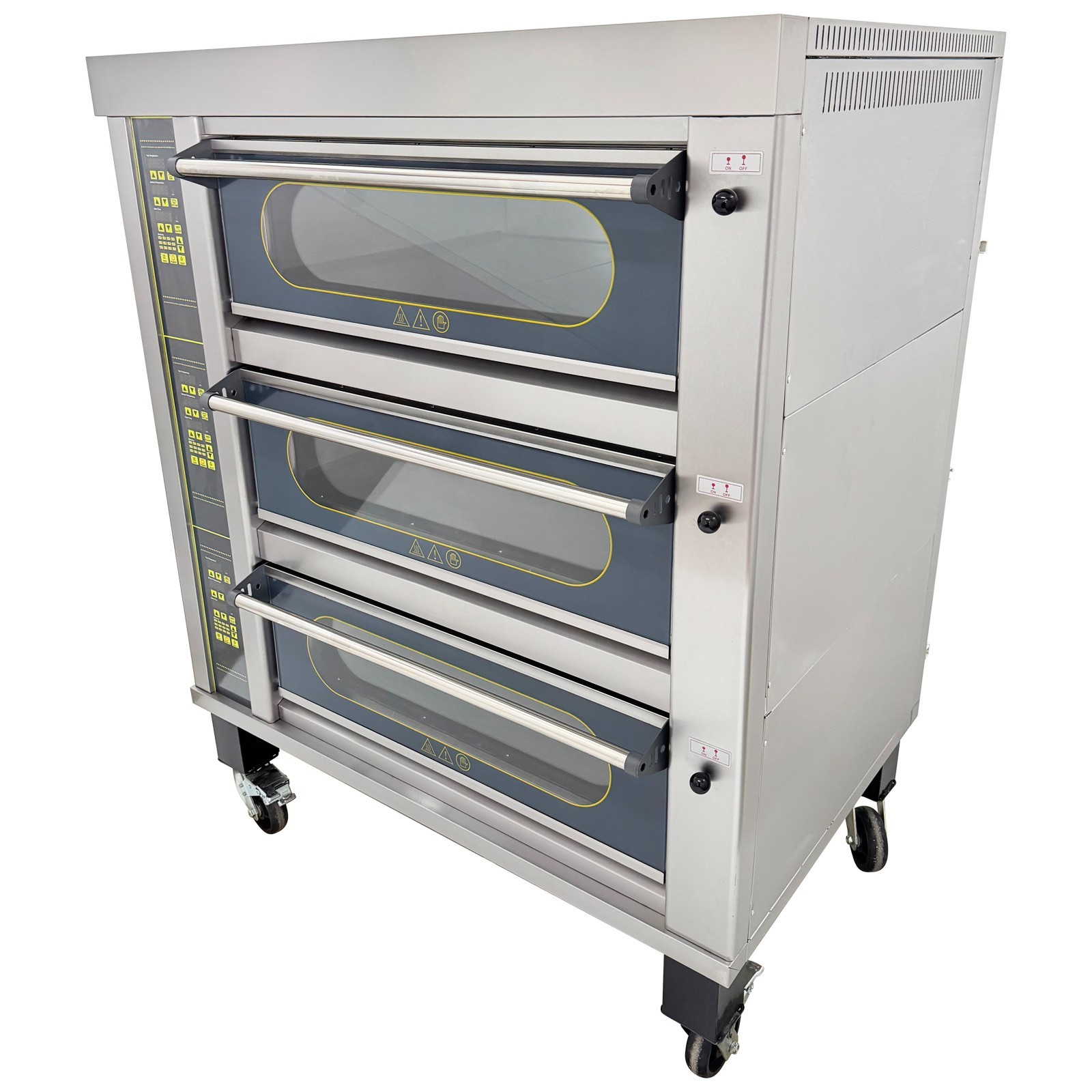 Commercial Electric Oven Cake Bread Pizza Baking Oven Digital Display 3 Decks