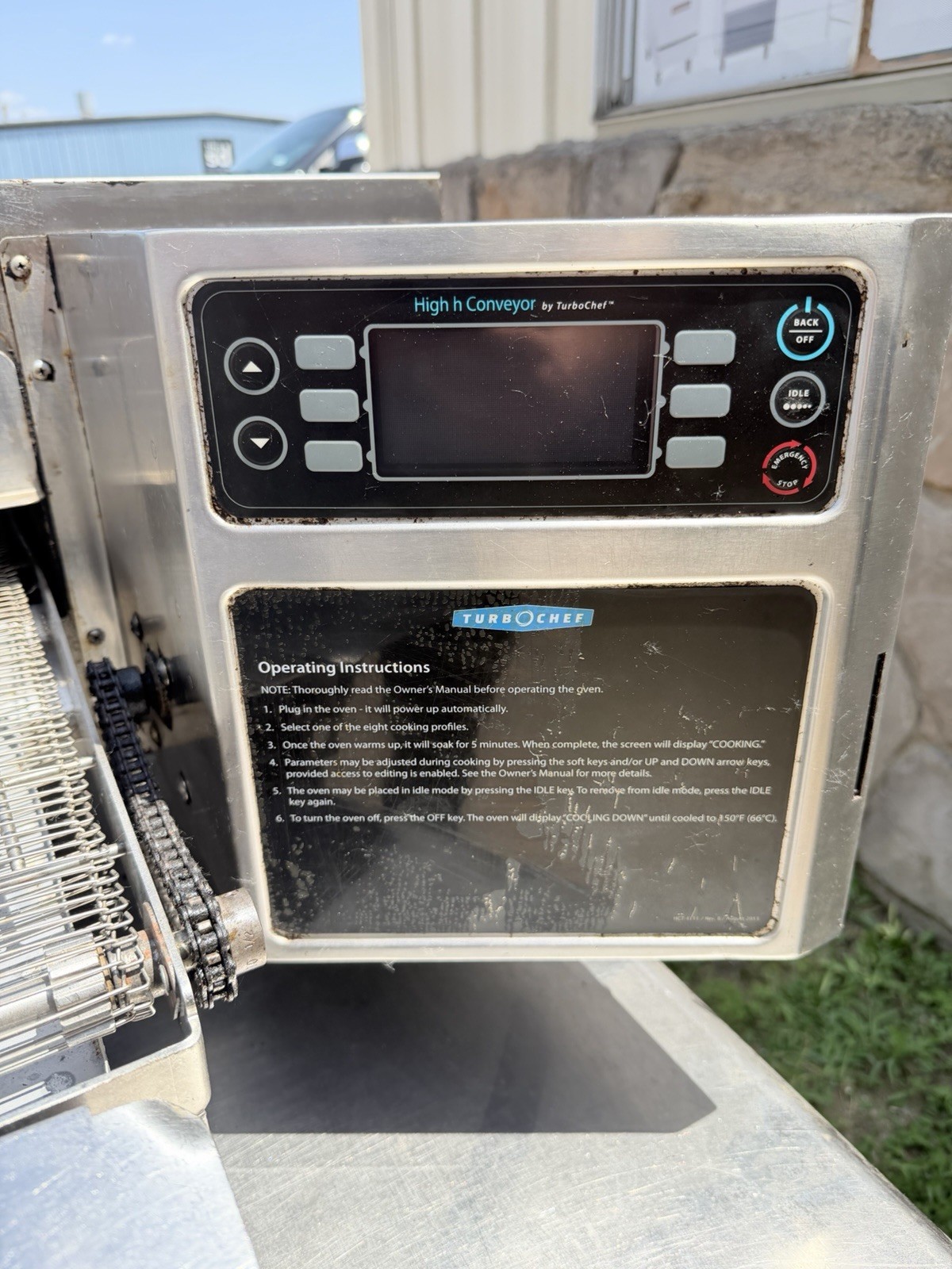 Turbochef HHC2020 High Speed Single Conveyor Pizza Oven Tested and Works