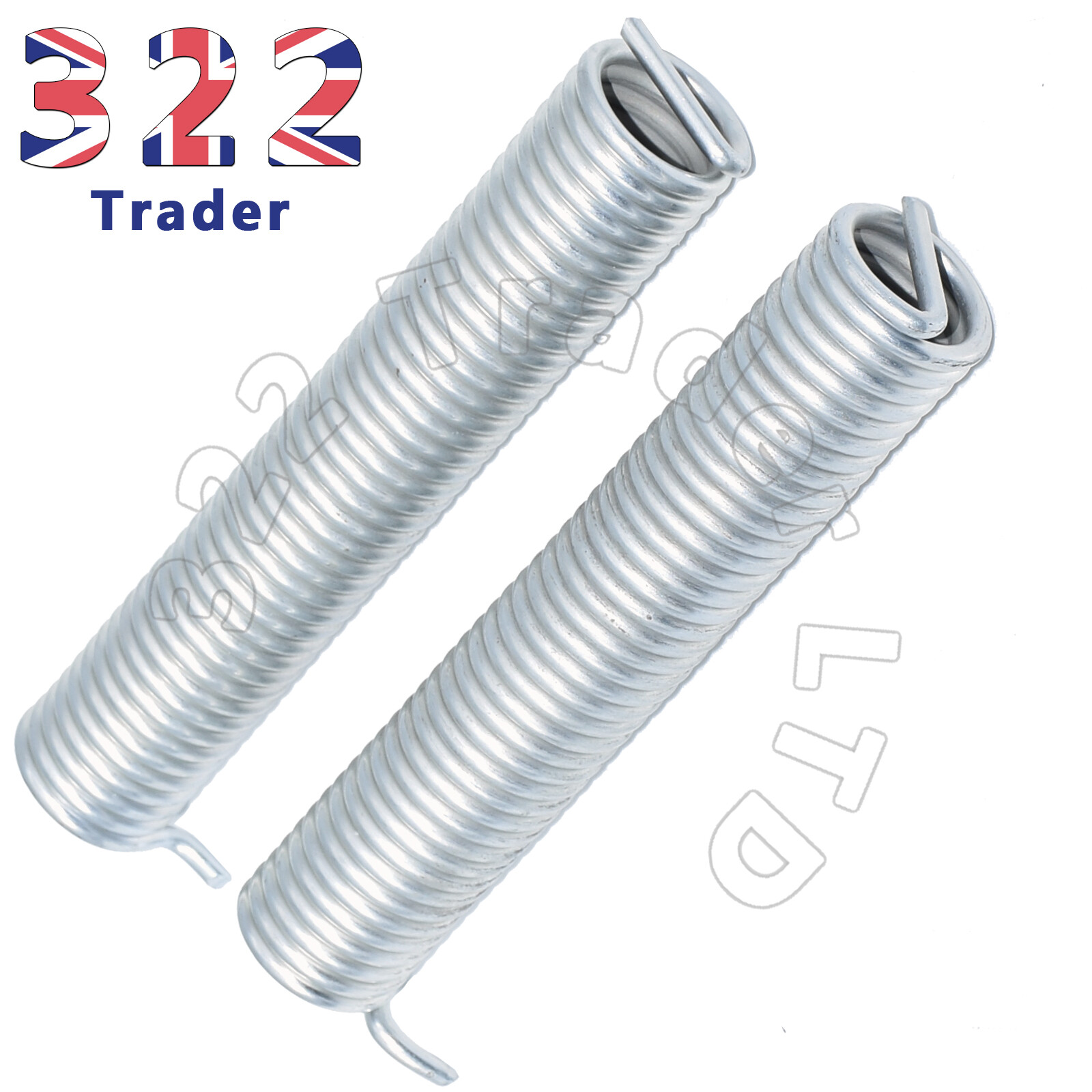 PAIR – LEFT & RIGHT HAND ZANOLLI SPRI0010 & SPRI0009 PIZZA OVEN DOOR SPRINGS