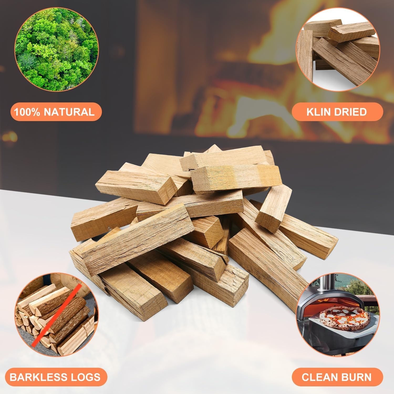 Oak Firewood for Wood-Fired Pizza Ovens – Perfect for Outdoor Cooking