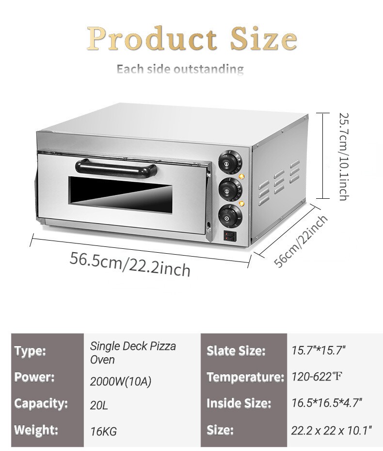 Countertop Air Fryer Oven Pizza Electric Oven 220V New Single-layer Toaster