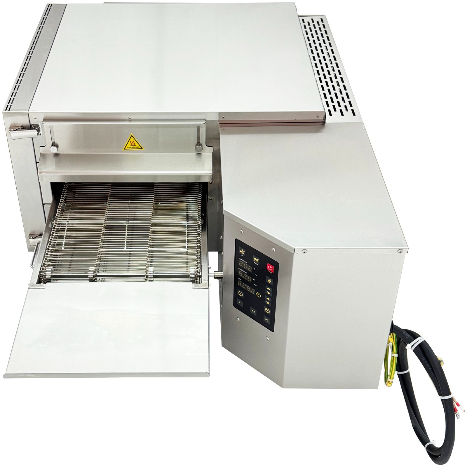 Hot Air Circulation Commercial Pizza Oven 9KW Fast Baking Conveyor Pizza Making