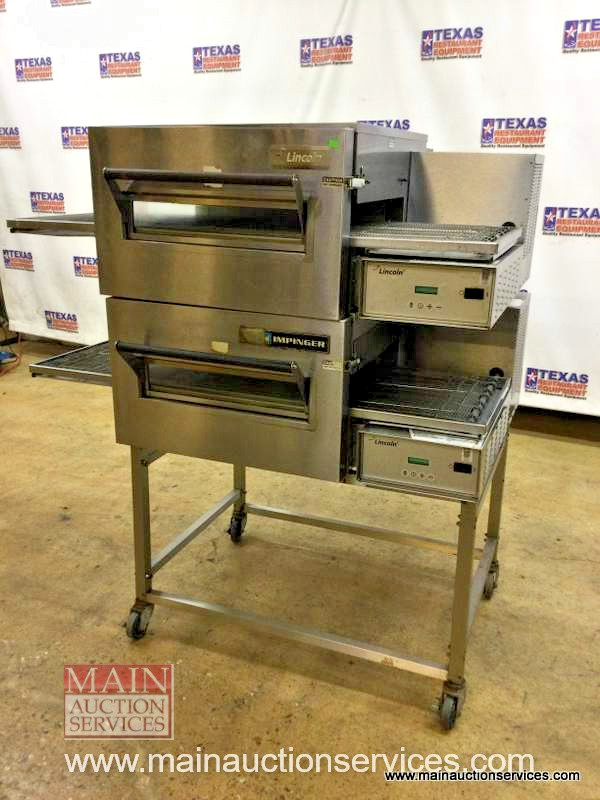 Lincoln Impinger 1116 Gas Double Conveyor Pizza Oven