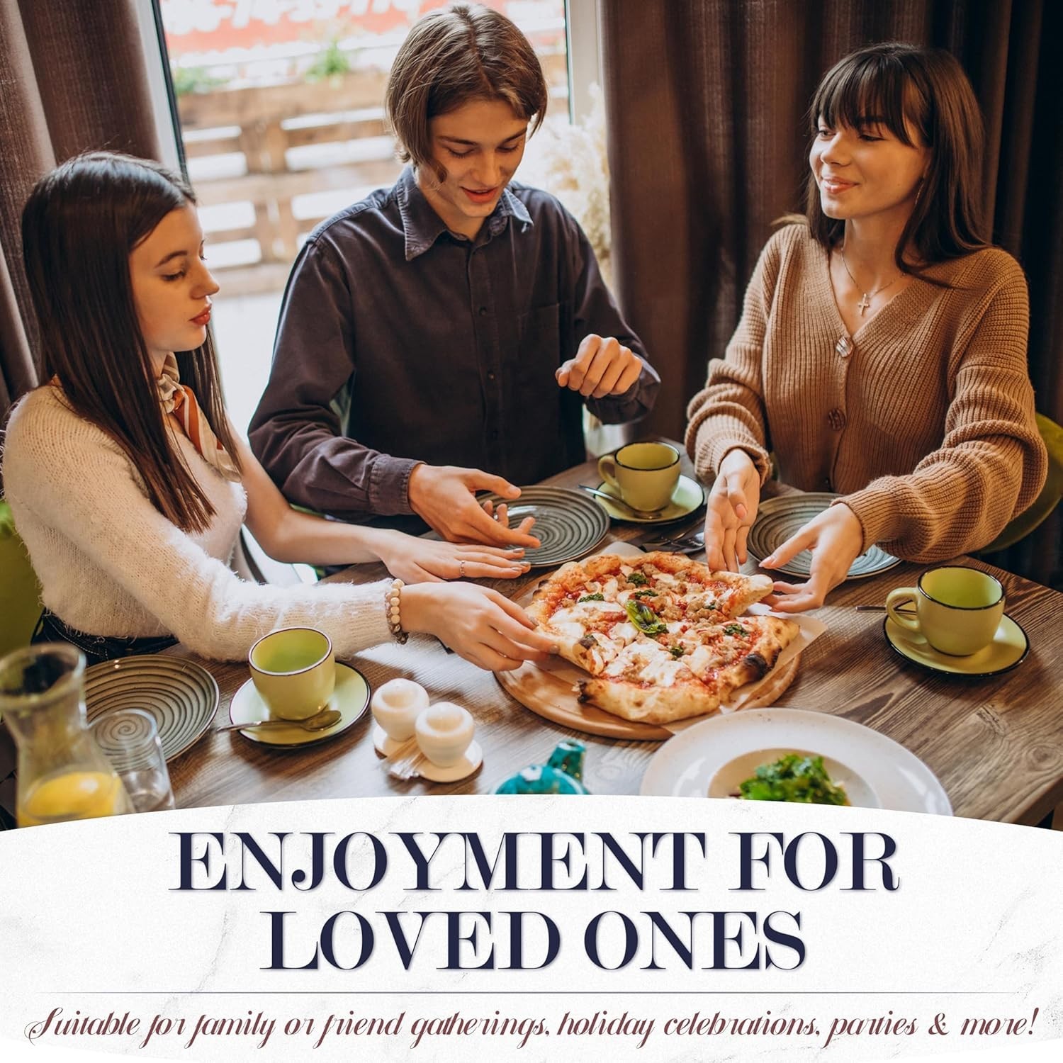 Gourmet Indoor Pizza Oven: 12” Glazed Ceramic Stone Oven, Portable Design