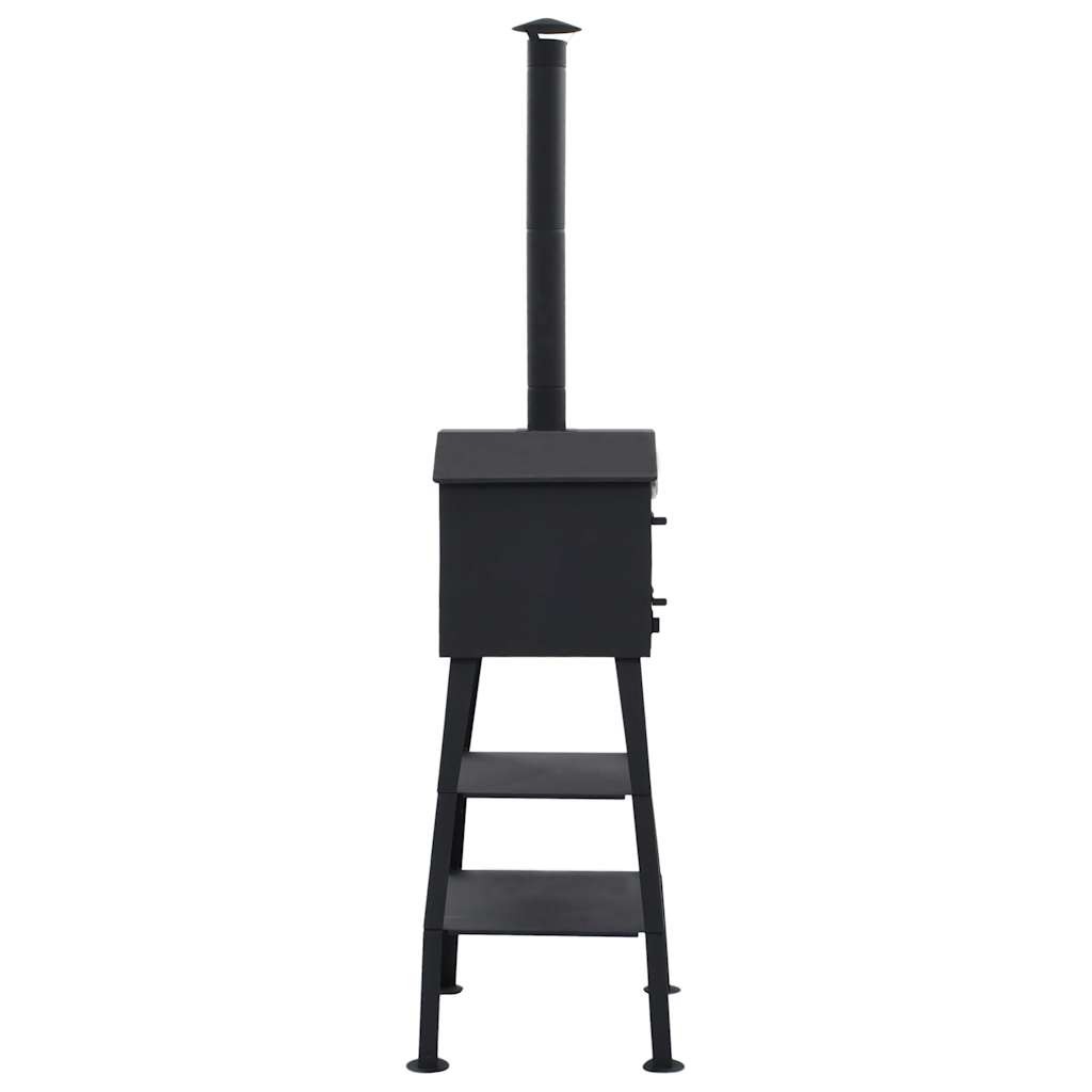 Pizza Oven Pizza Maker Stove with 2 Fireclay Stones Charcoal Fired vidaXL