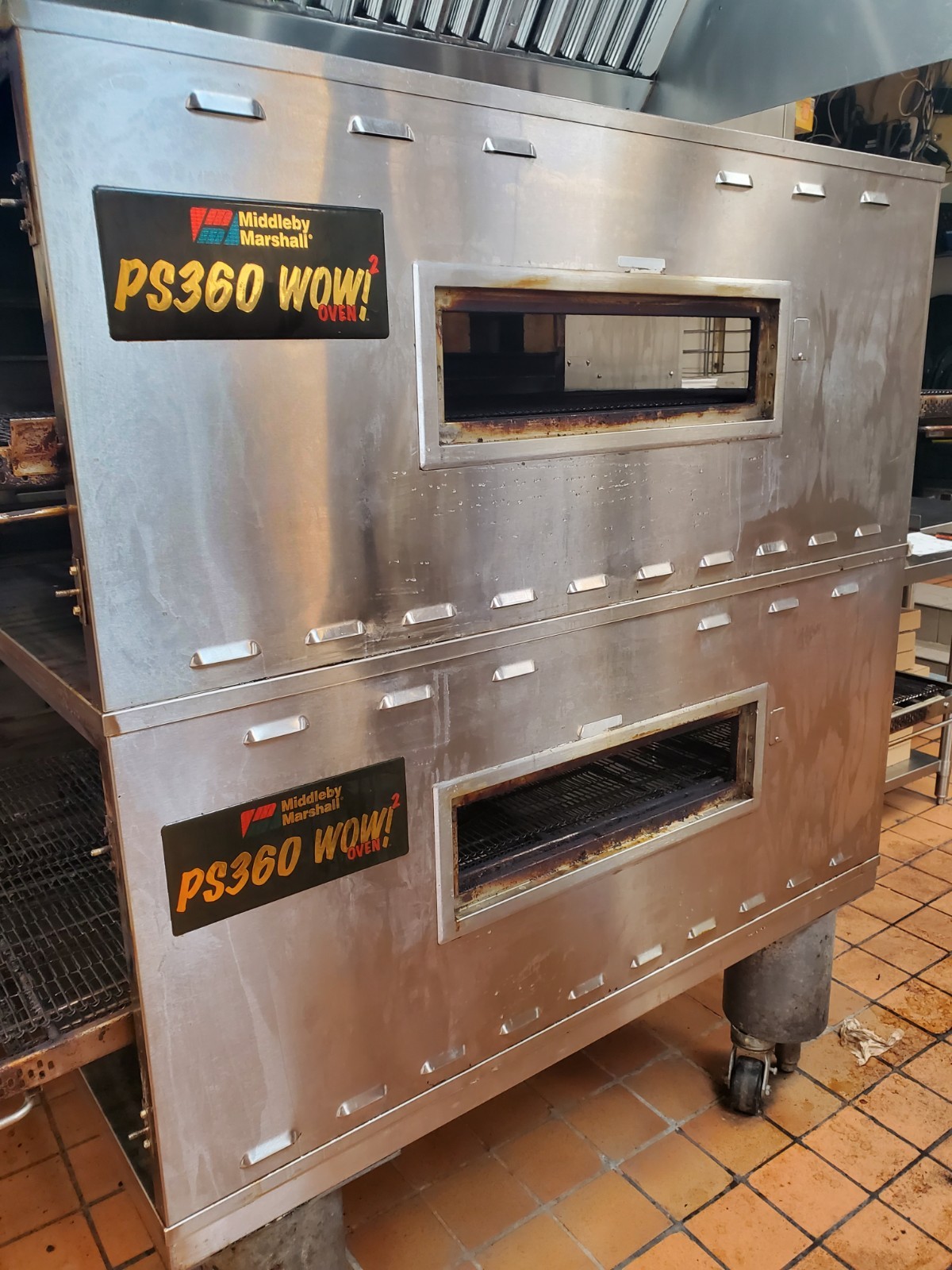 Middleby Marshall PS360 Doublestack Gas Pizza Oven Conveyor Belt