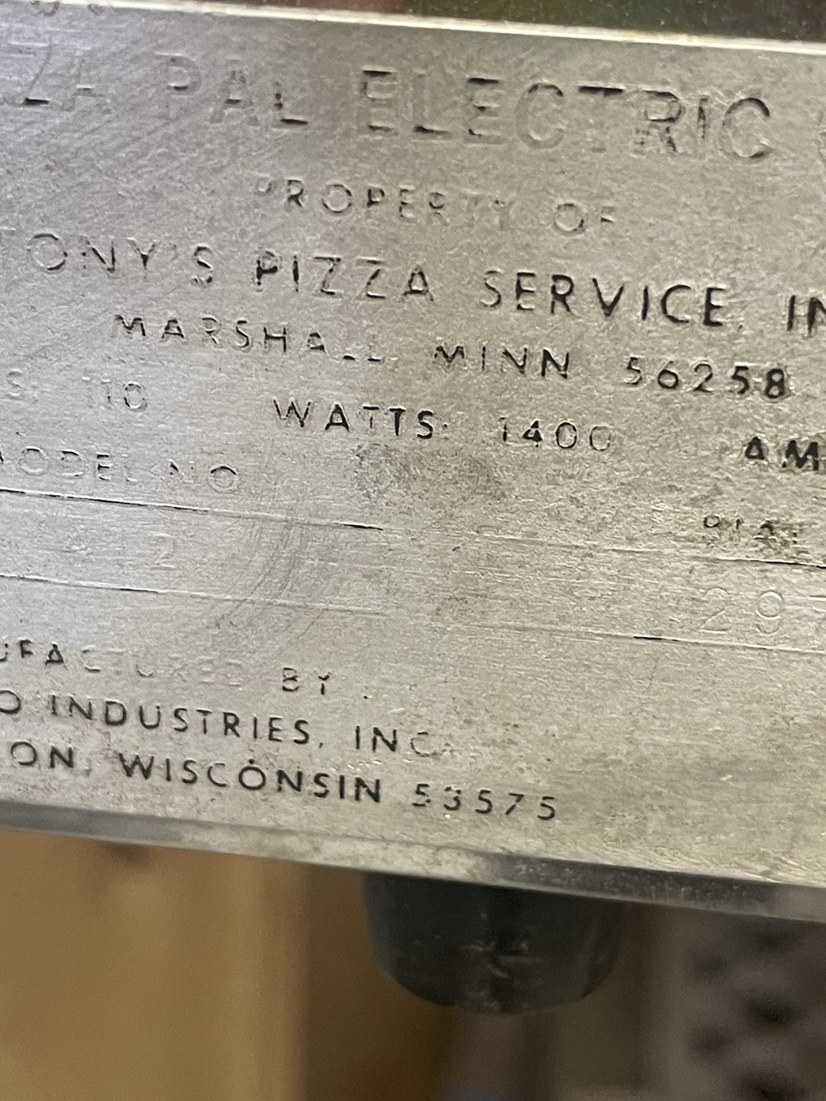 Wisco Pizza Pal Red Baron Commercial Countertop Pizza Oven Tested & Working