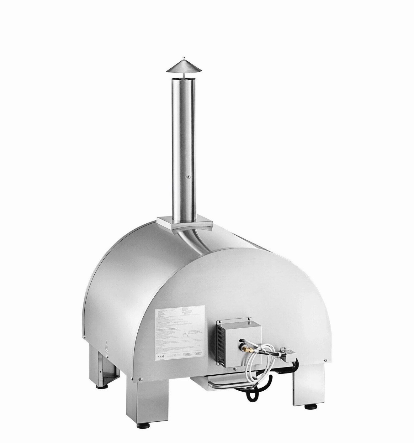 Backyard Pro 31 3/4″ Stainless Steel Hybrid Wood / Liquid Propane Outdoor Counte