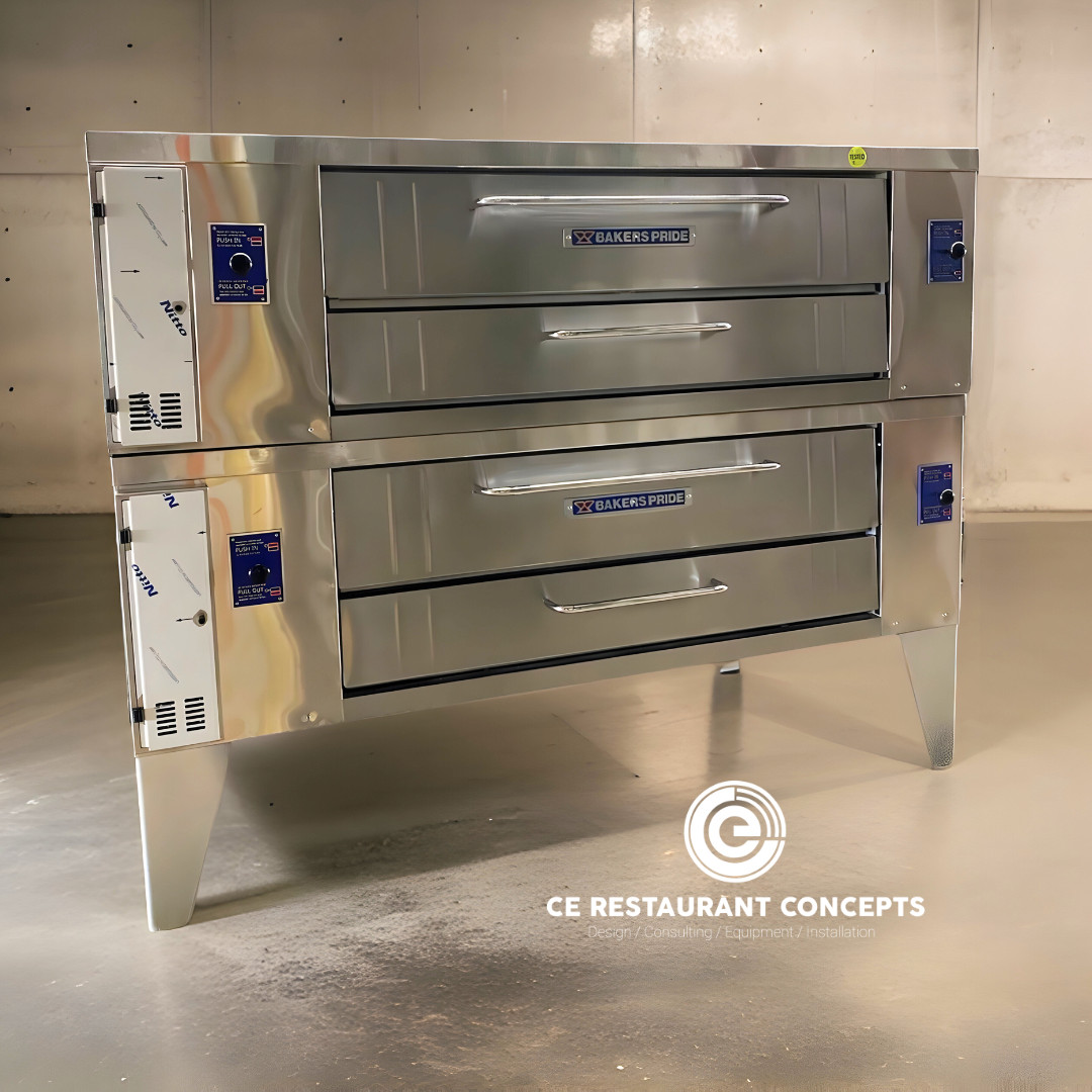 Bakers Pride Y-800 Double Deck Gas Pizza Oven- Refurbished
