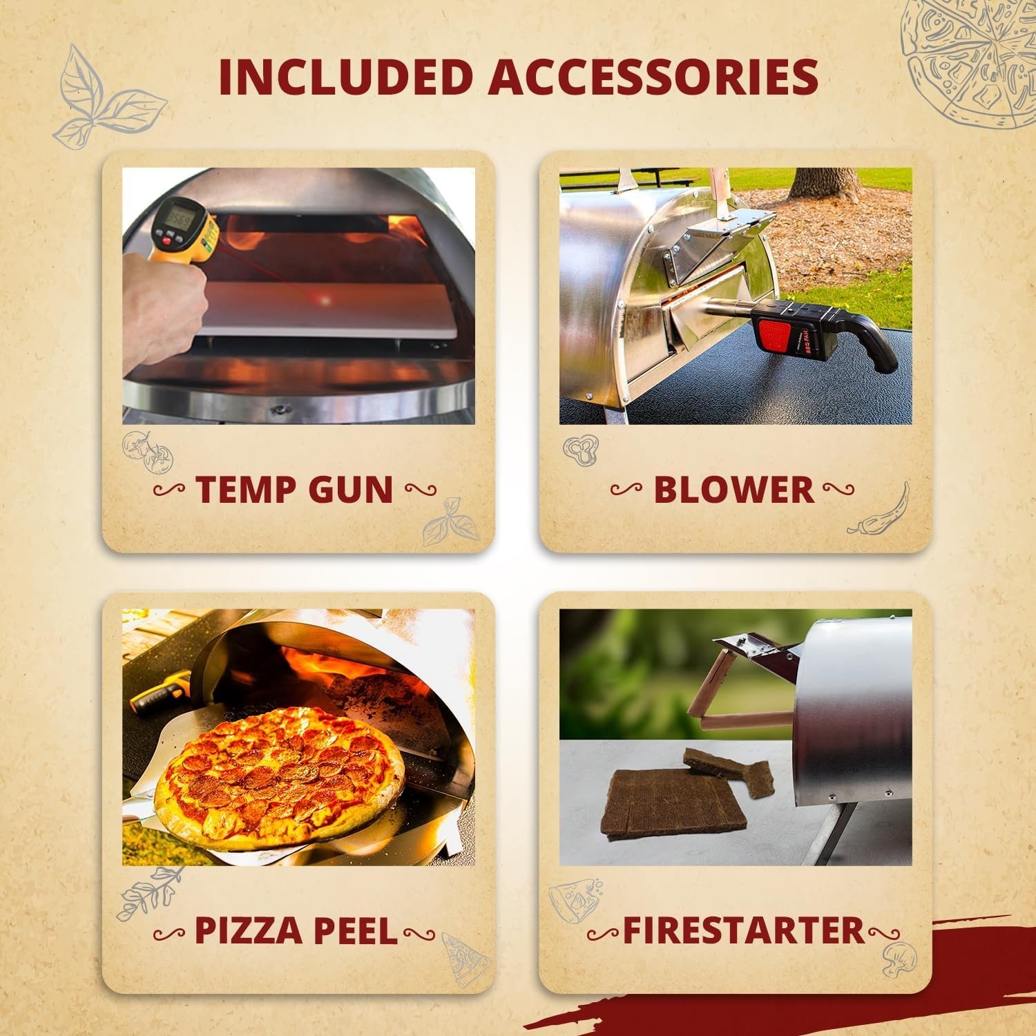 Outdoor Grill with Blower & Accessories
