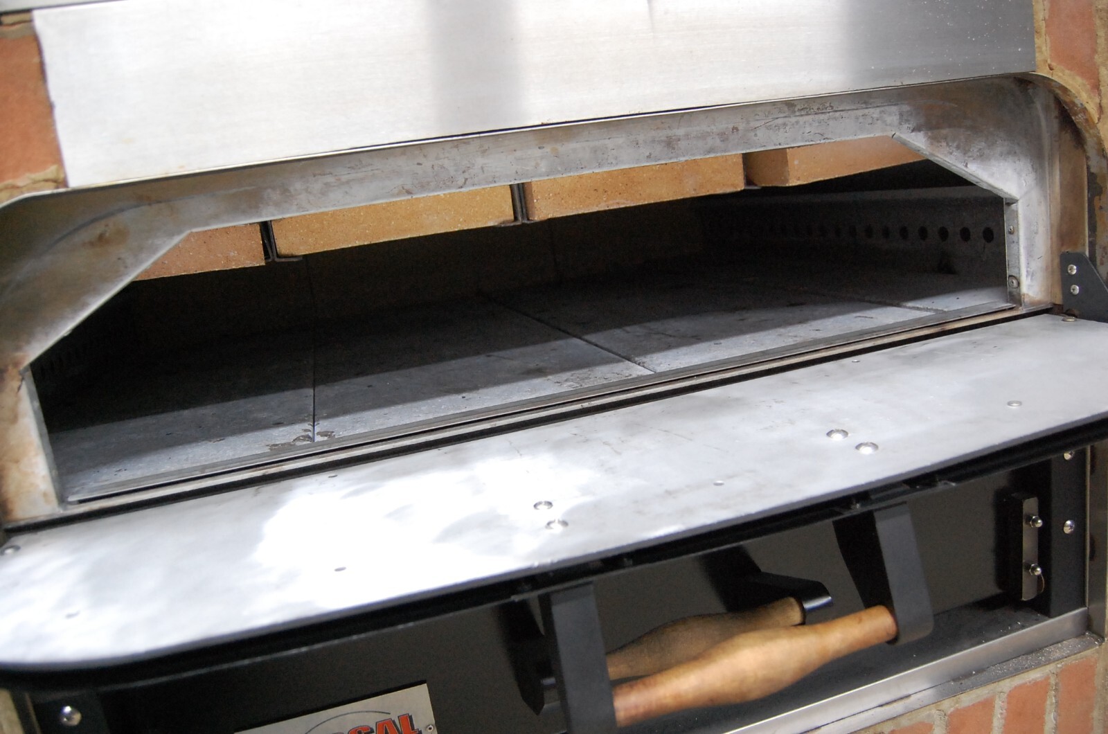 Marsal WF42 MB42 Wave Flame Brick Lined Double Deck Nat Gas Pizza Oven