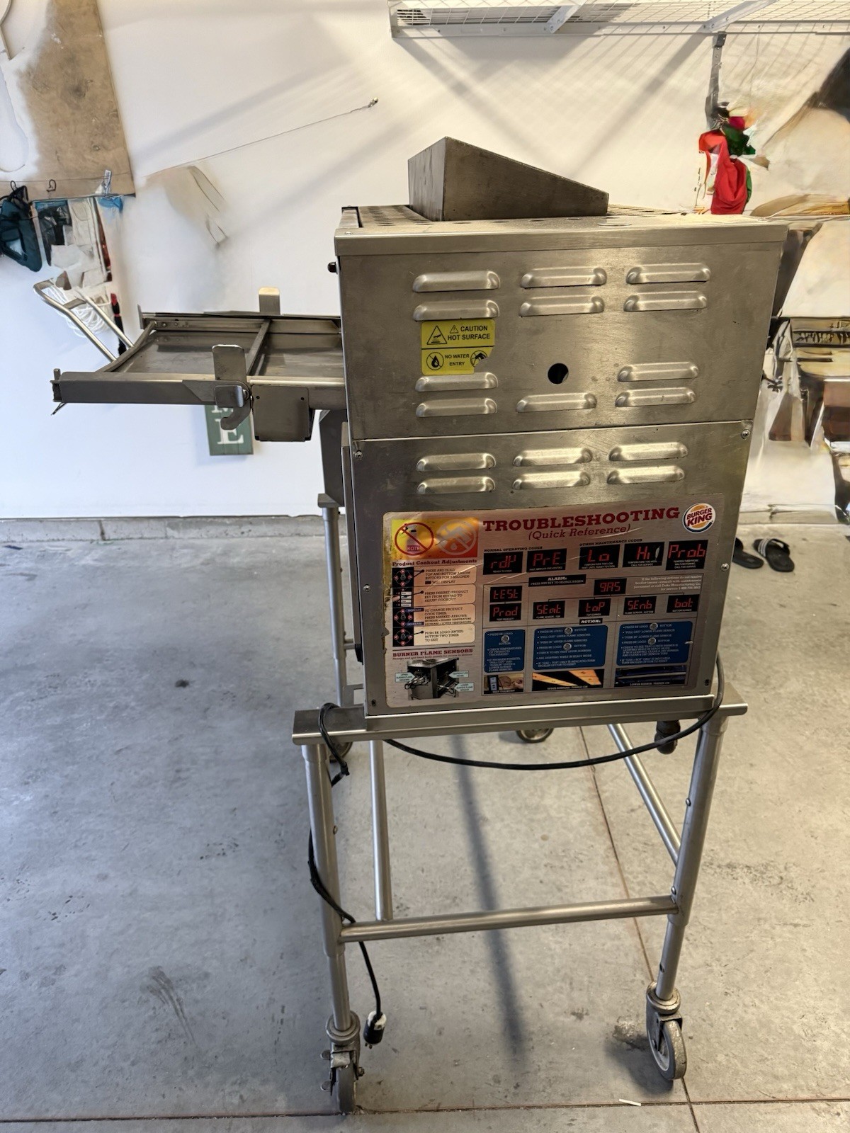 Used Duke Flexible Batch Broiler – Needs Repairs missing meat loader-Sold As-Is