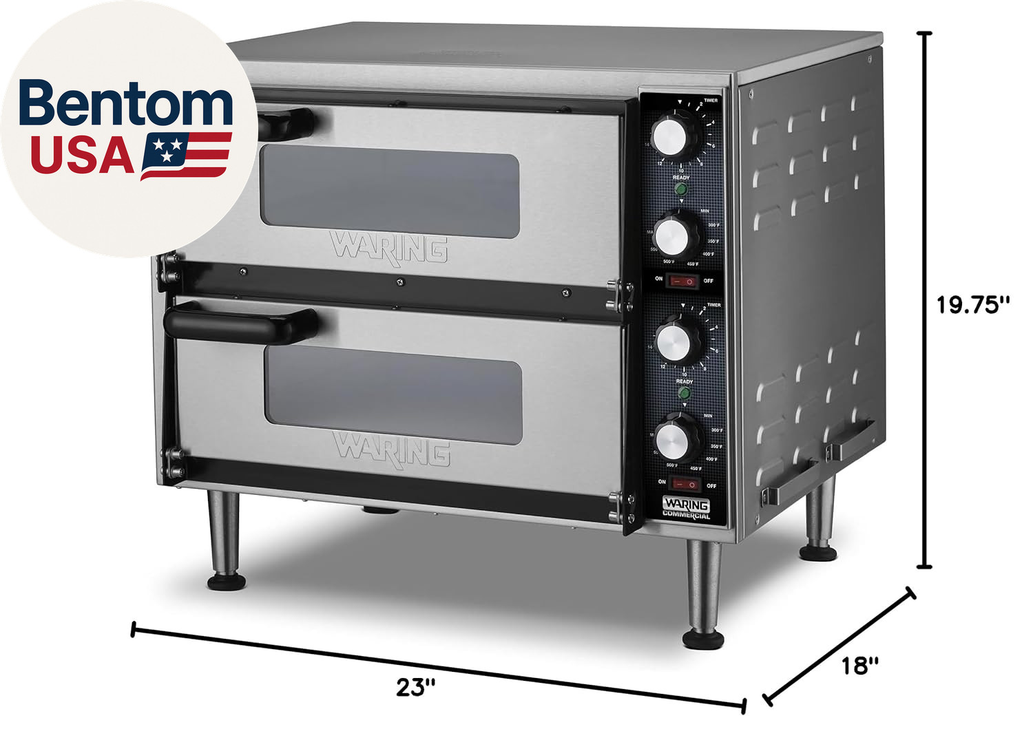 Commercial Medium-Duty Double-Deck Pizza Oven