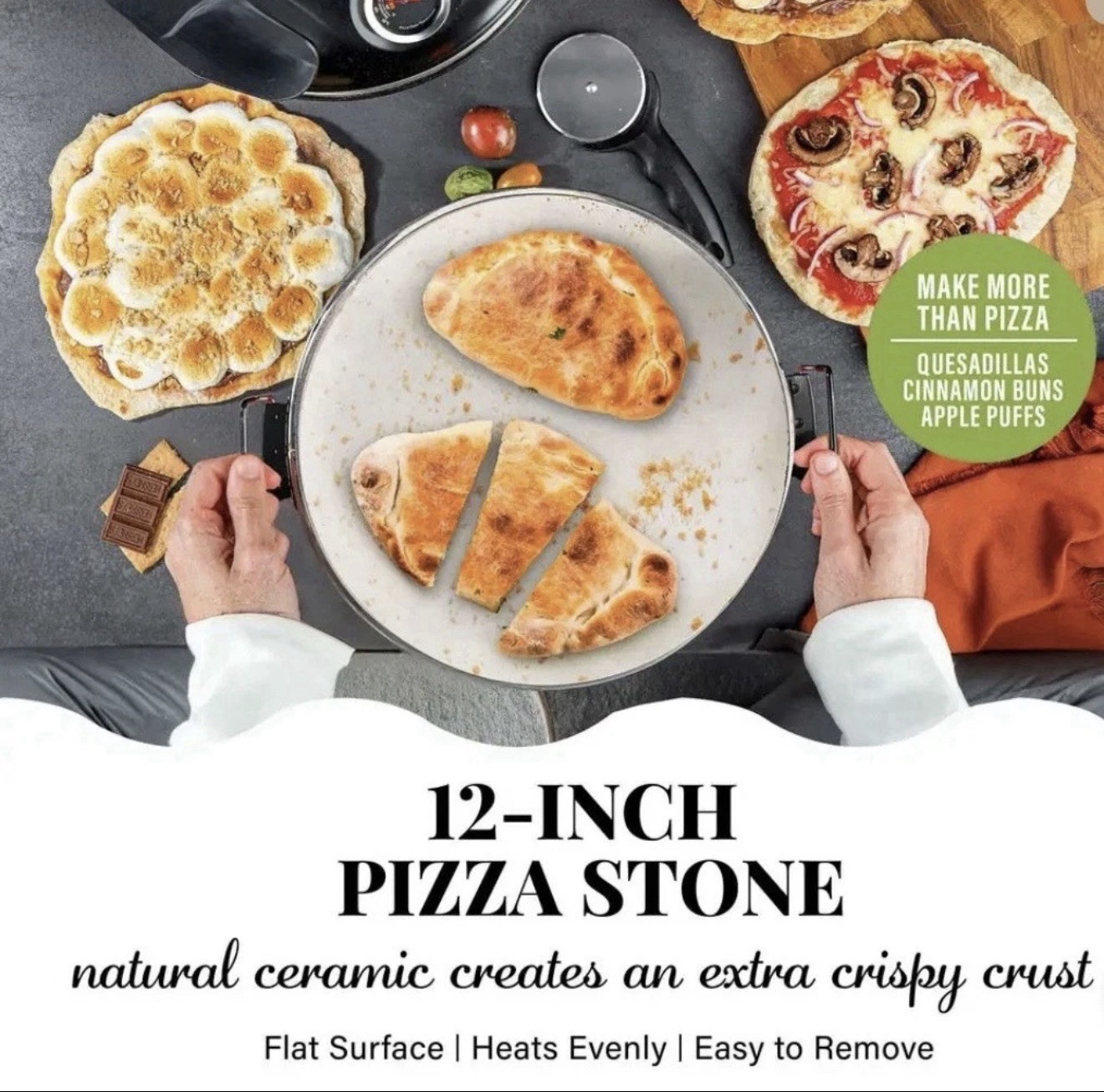 Piezano Pizza Oven Electric Pizza Bake Portable Countertop 12″ Pizza Maker NEW
