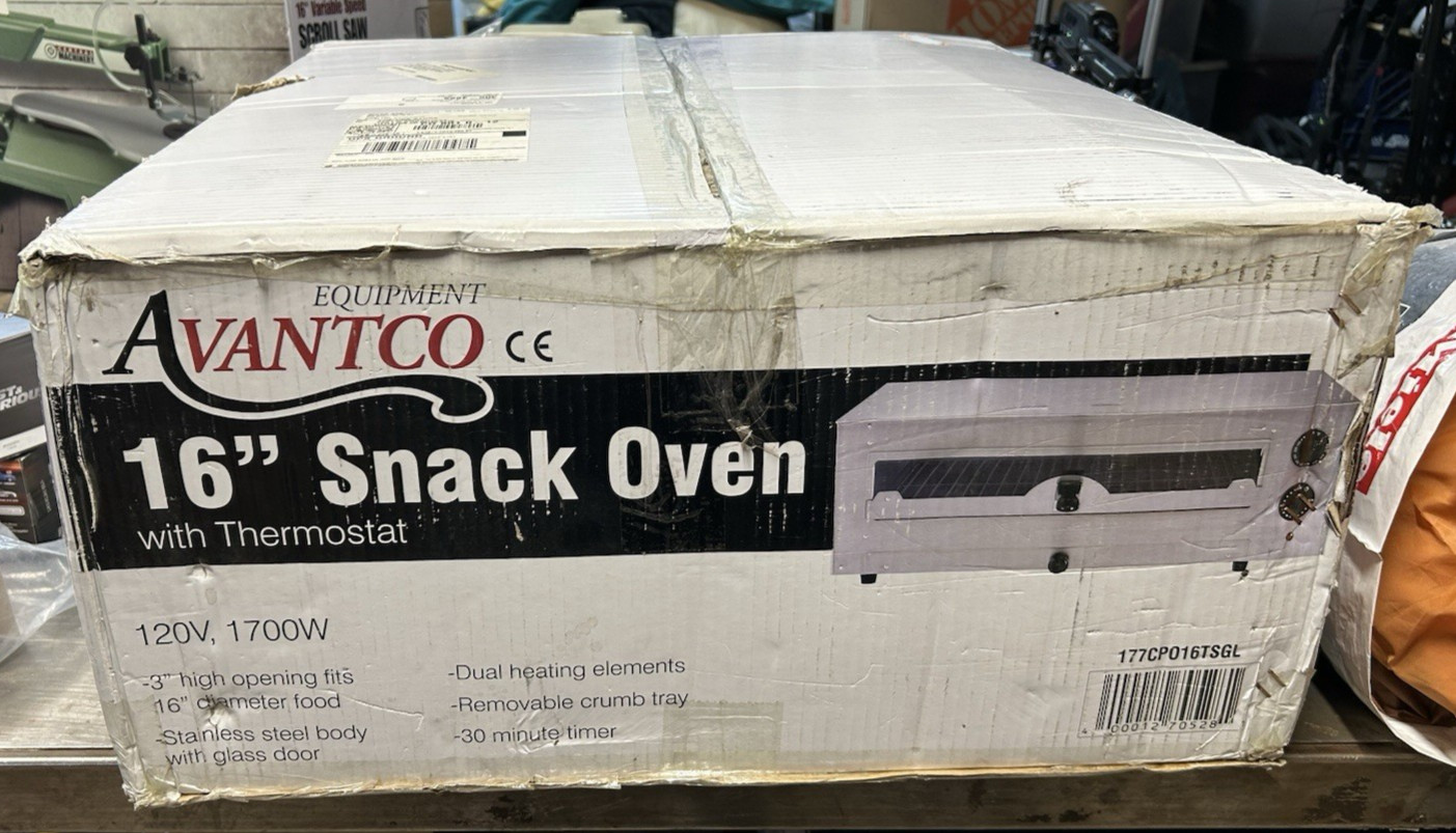 16″ Stainless Steel Countertop Concession Stand Snack Oven Brand New