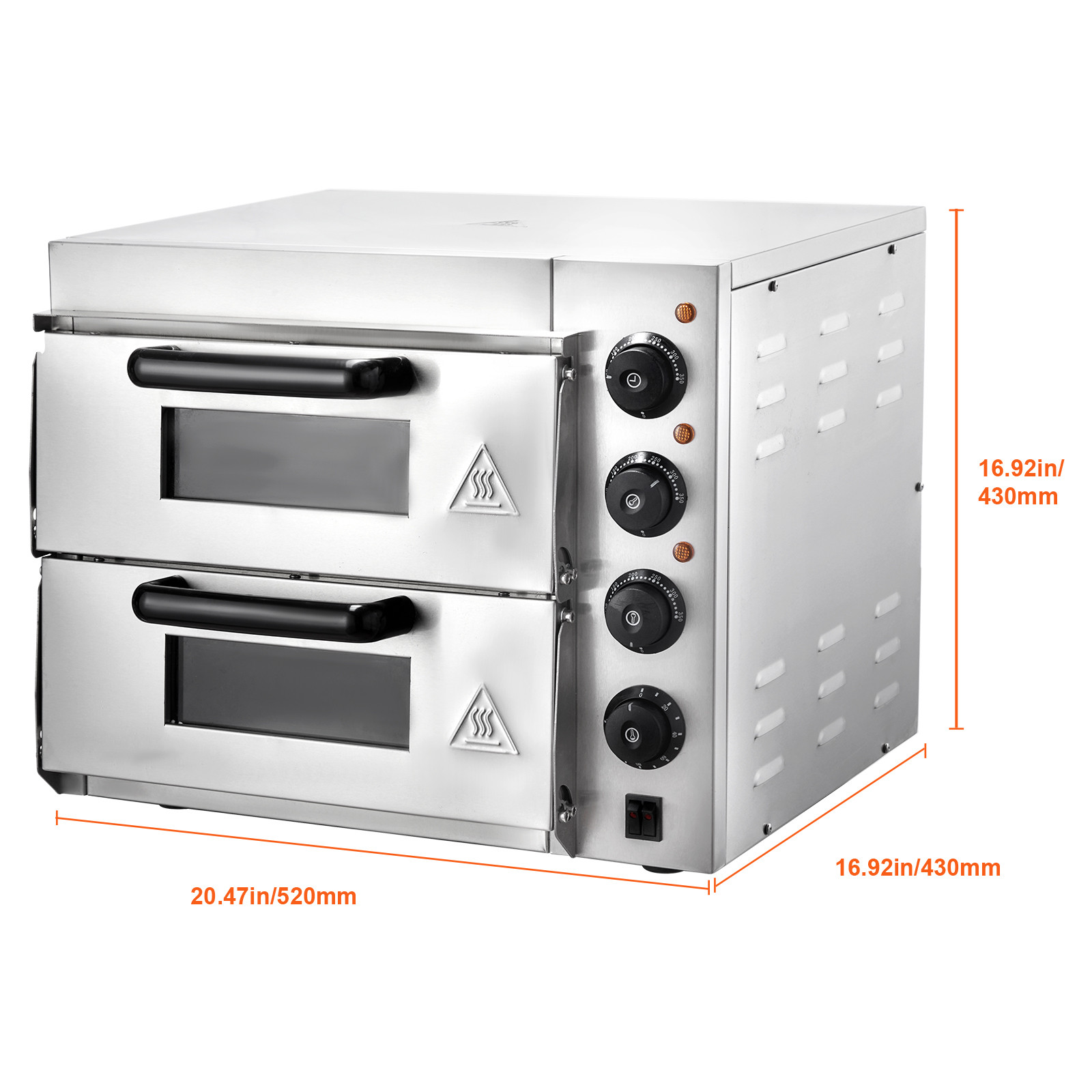 VEVOR Commercial Countertop Pizza Oven Electric Pizza Oven for 14″ Pizza Indoor