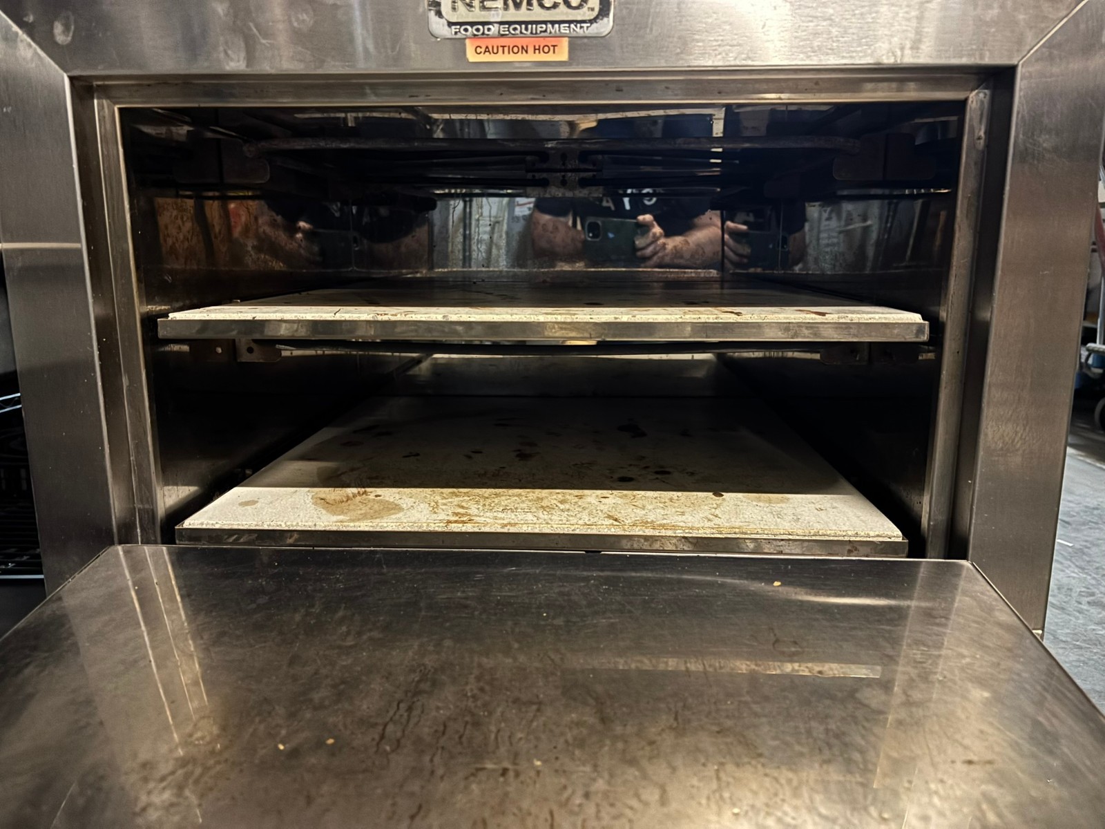 Nemco Pizza Oven, 2 removeable decks, insulated 300-700F 240v/60/1ph, 5400 watts