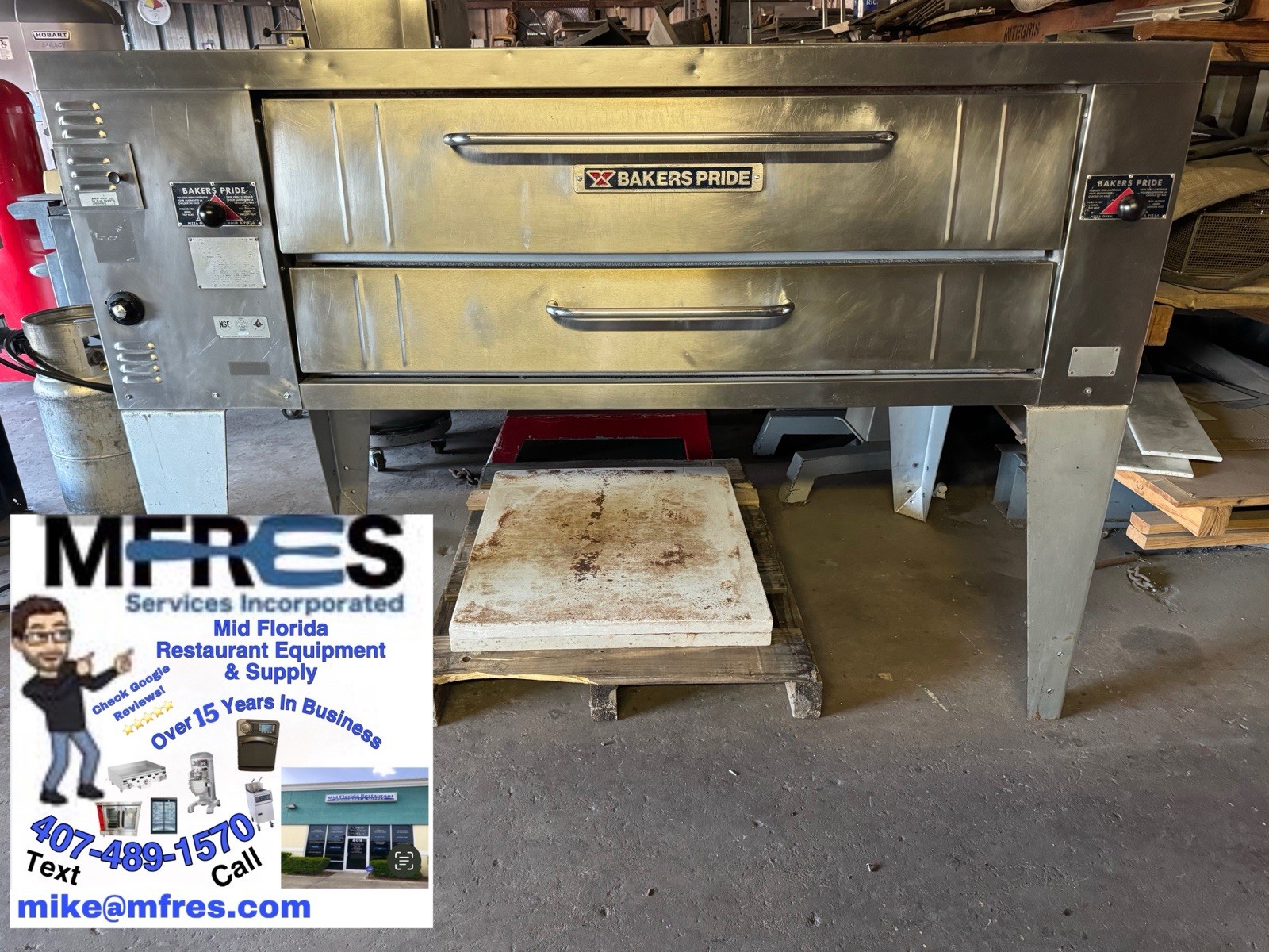 BAKERS PRIDE Y600 COMMERCIAL 78″ PIZZA DECK GAS OVEN