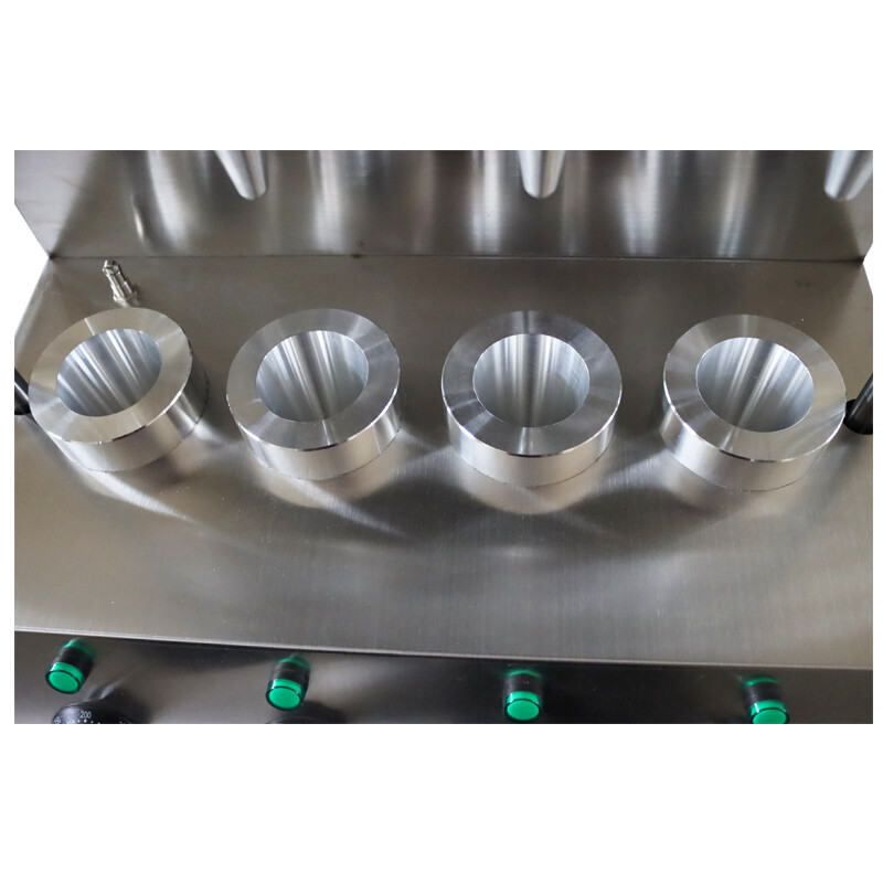 Commercial Handheld Pizza Cone Maker Forming Machine 4Molds Stainless Steel 110V
