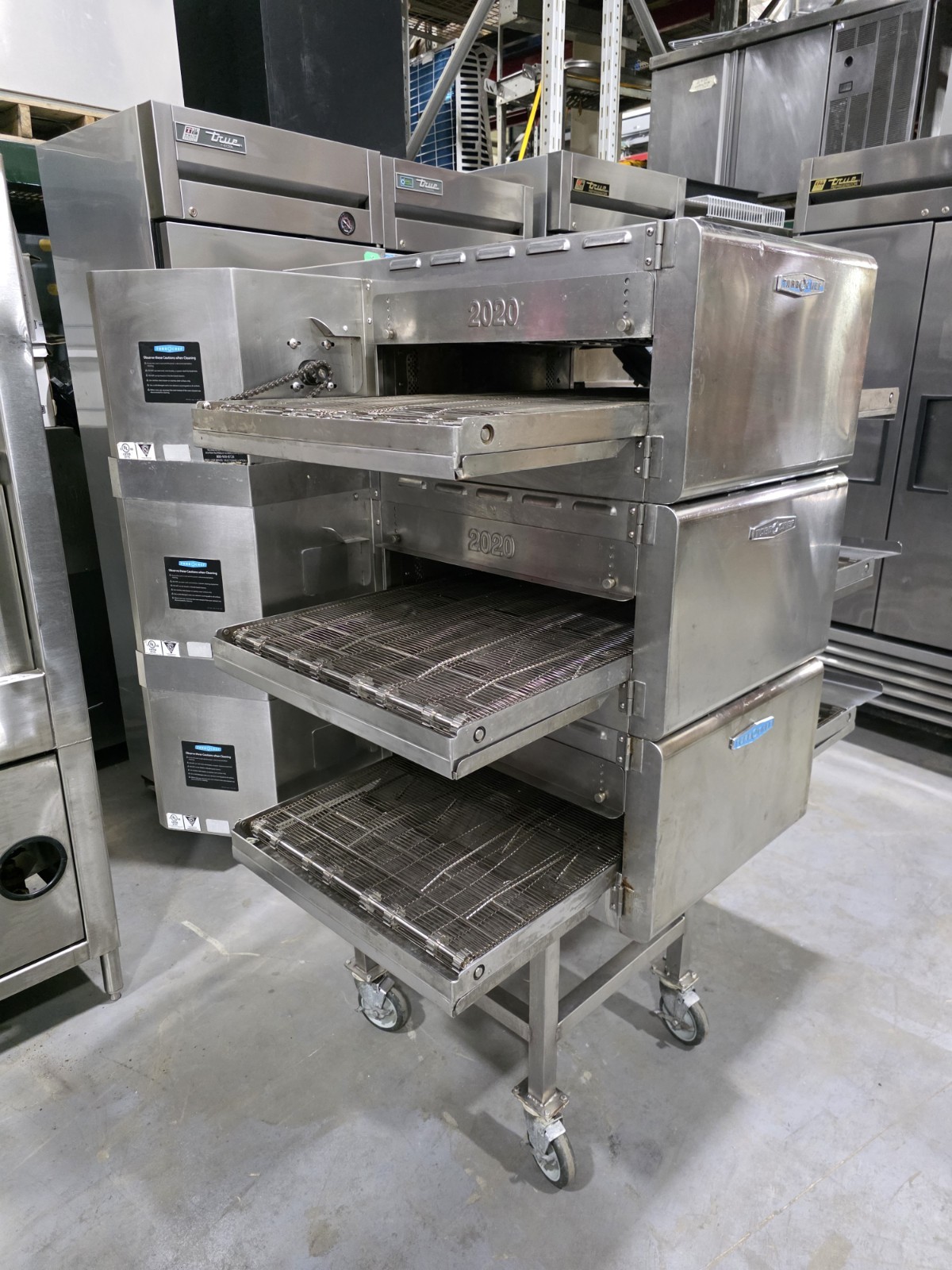 Triple Stack (3) TurboChef HHC2020 48″ Electric High H Conveyor Ovens, 220V/3 Ph