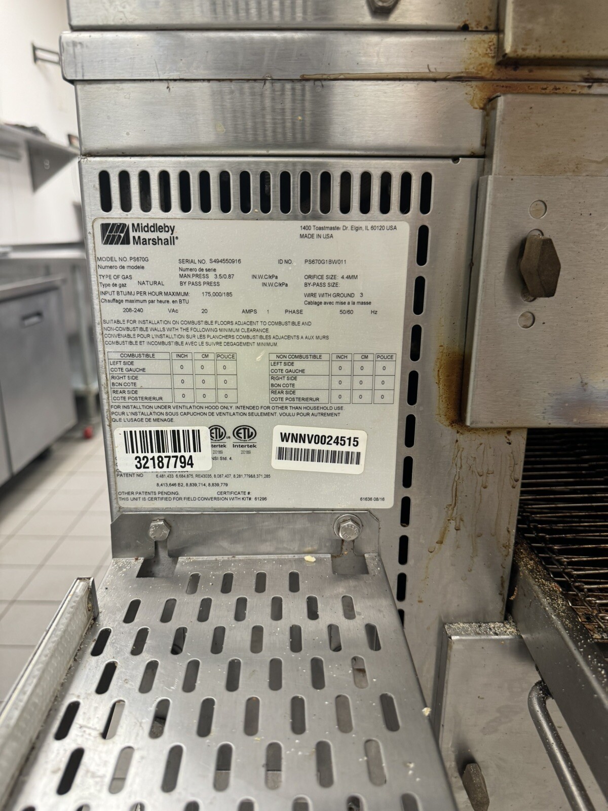 Middleby Marshall WOW! Touch Screen PS670G Double 32″ Conveyor Pizza Oven