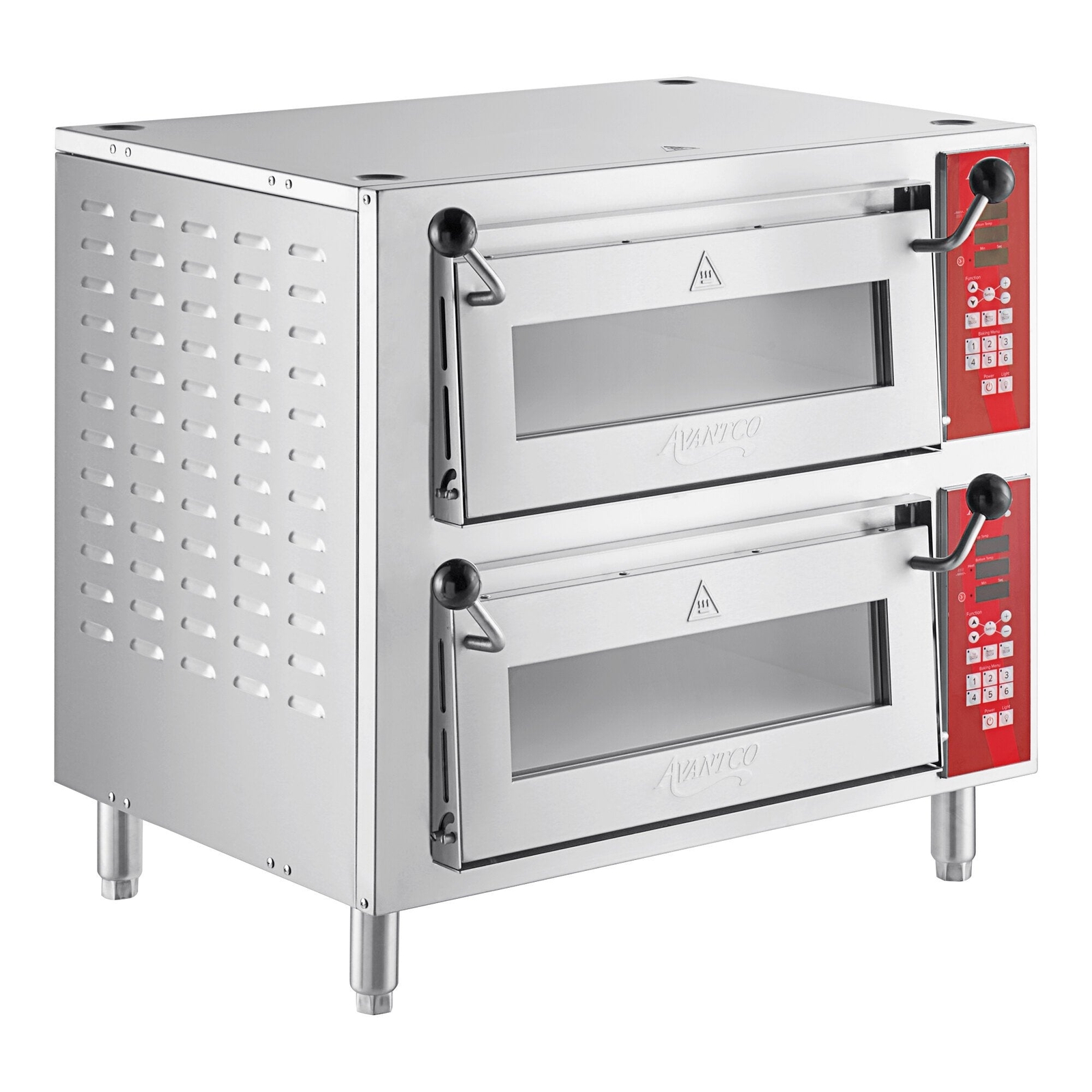 Double Deck Countertop Pizza / Bakery Oven with Two 18″ Chambers – 3200W, 240V