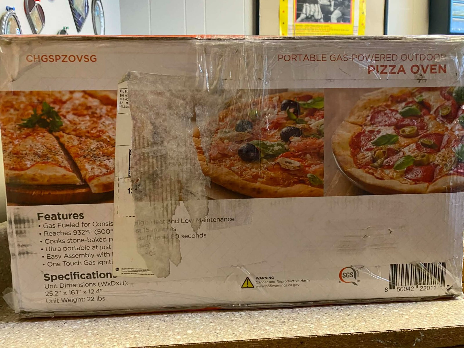 Commercial Chef Outdoor Gas Pizza Oven – Portable Propane Pizza Maker