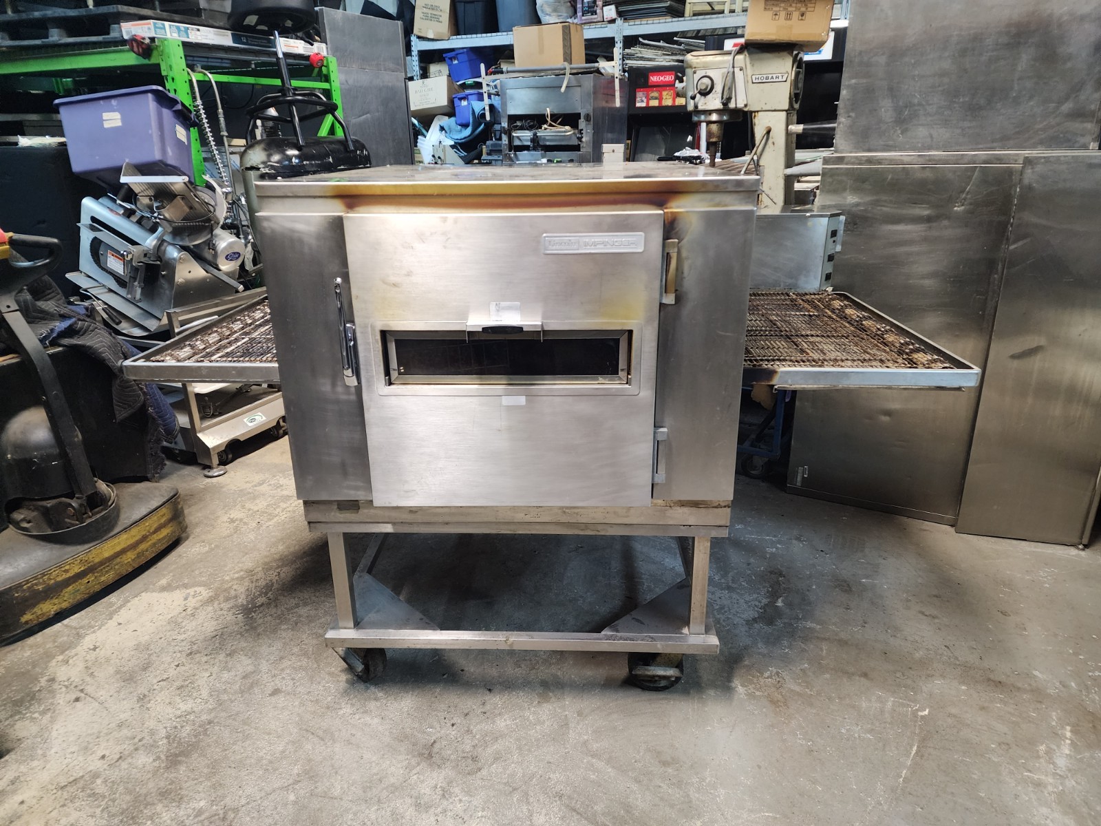 Lincoln Impinger 1450 Single Deck Gas Fired Conveyor Pizza Oven 32″