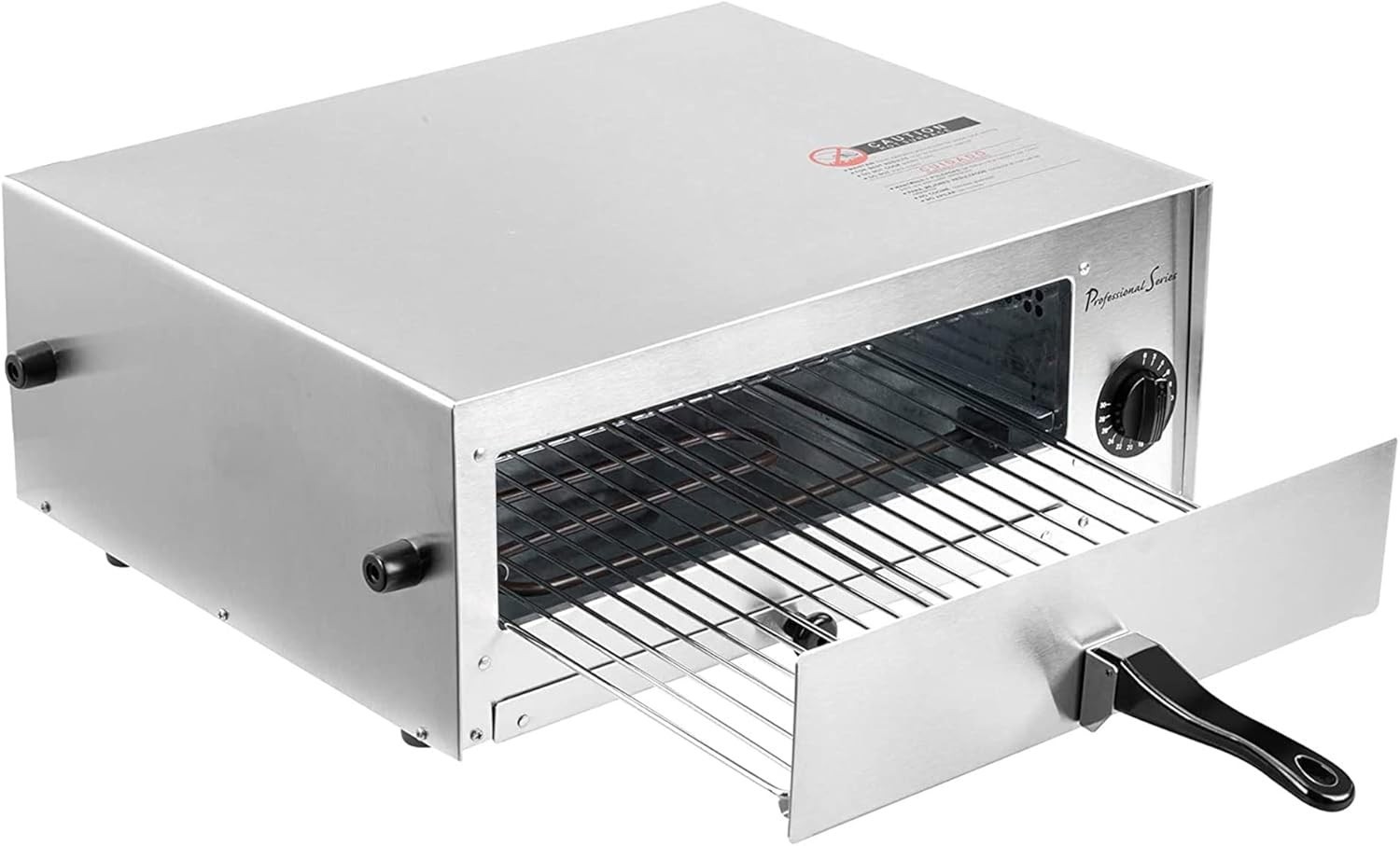 Compact 1450W Professional Series Pizza Maker – Stainless Steel Finish