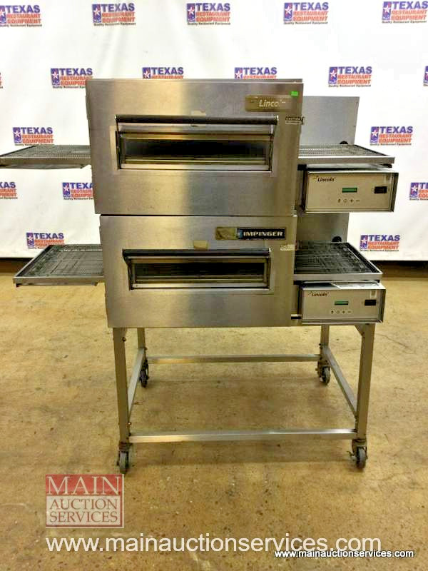 Lincoln Impinger 1116 Gas Double Conveyor Pizza Oven