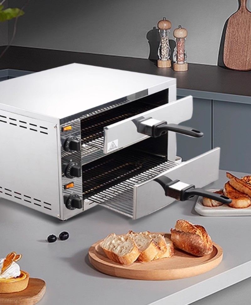 Compact Multi-Functional Home-Use Professional Single/Double-Deck Pizza Oven