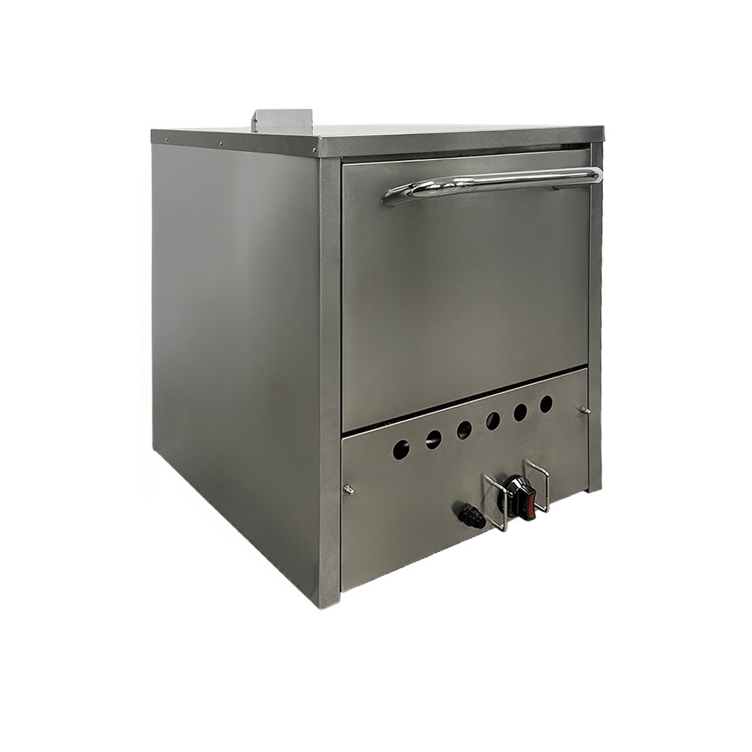 NSF 24″ Natural Gas Double Deck Pizza Oven Fire Stone 32,000 BTU