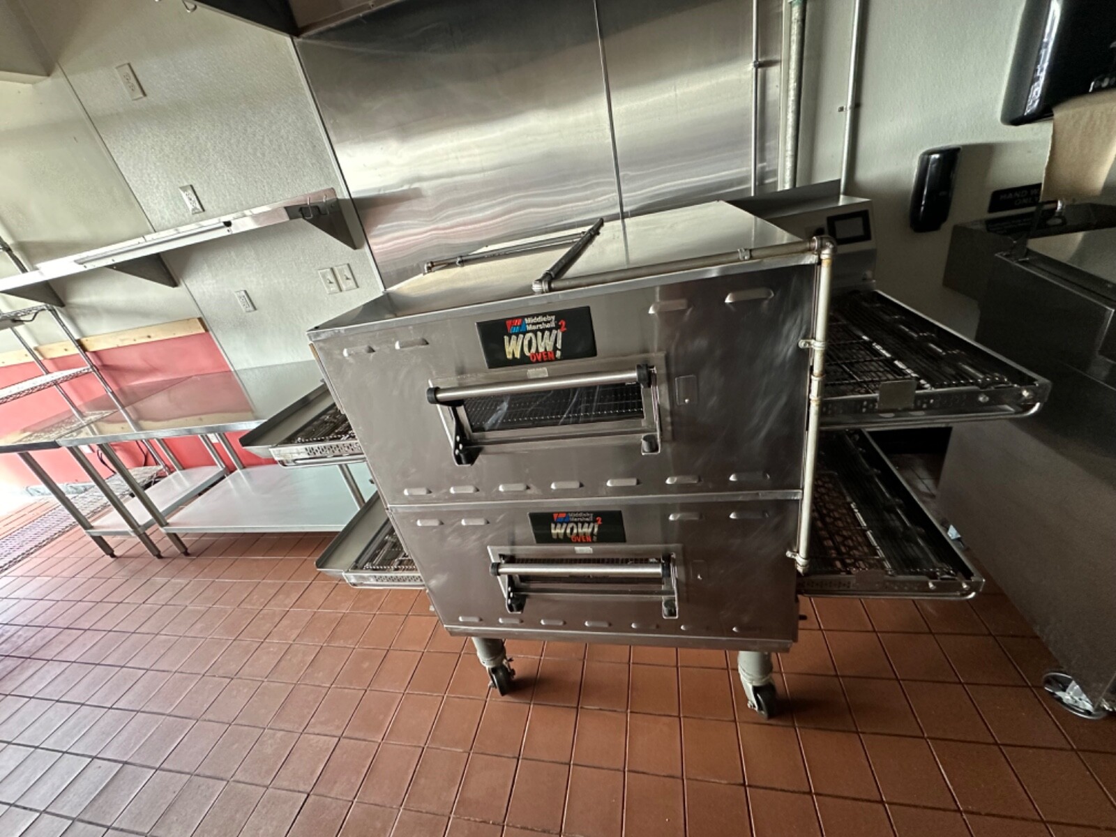 Middleby Marshall PS360 Doublestack Gas Pizza Oven Conveyor Belt
