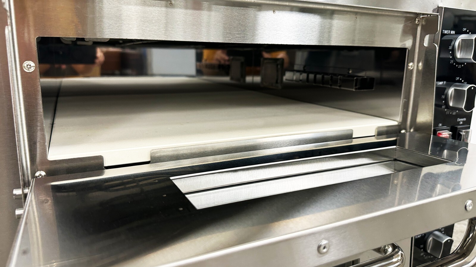 NSF Double Deck Countertop Pizza Oven Two Chambers