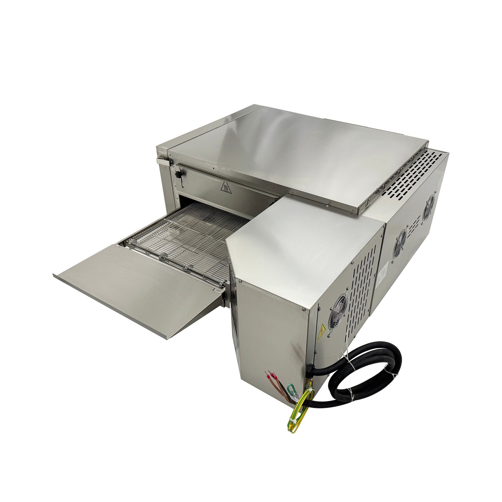 220V Electric Oven 18″ Pizza Oven Countertop Conveyor Stainless Steel Gas Stove