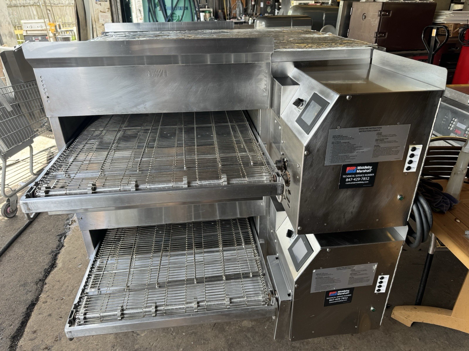 Middleby Marshall PS638G-2 65″ Gas Double Impingement Conveyor Oven (NAT GAS)