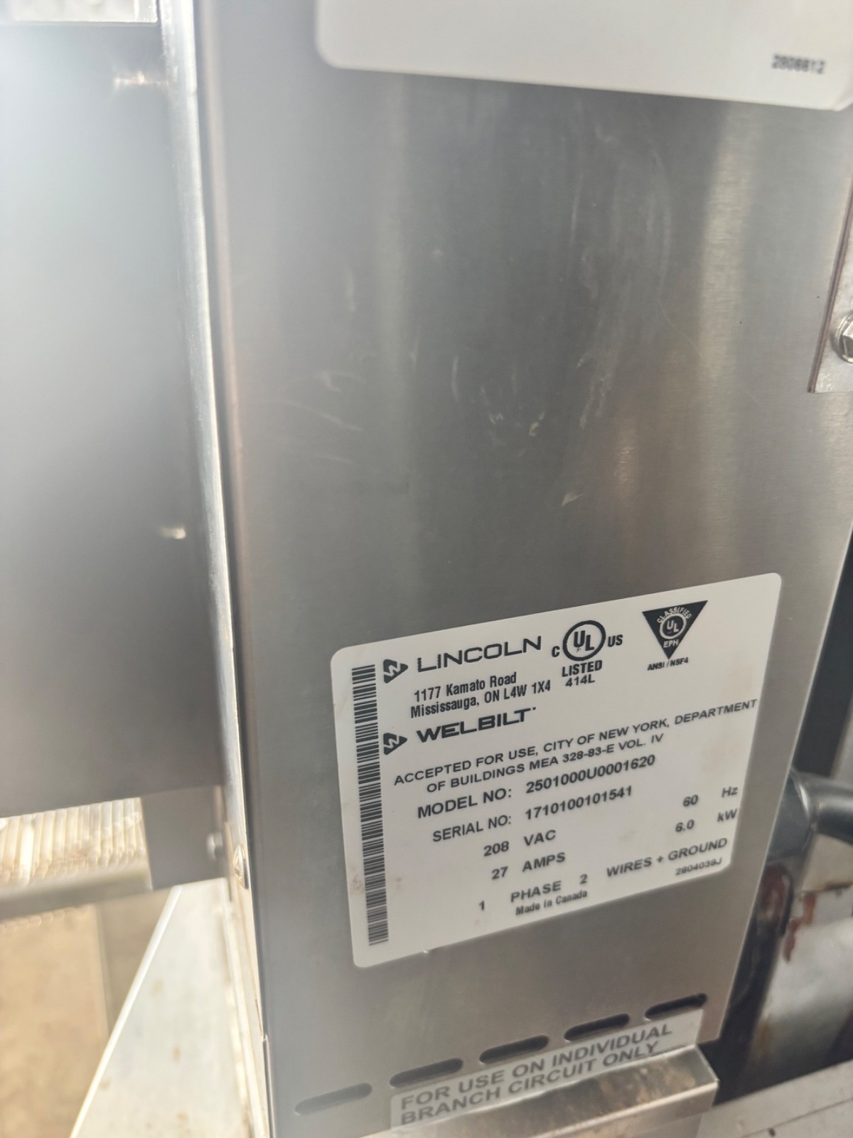 Used Lincoln Impinger 2501 Electric Countertop Conveyor Oven Digital Controls