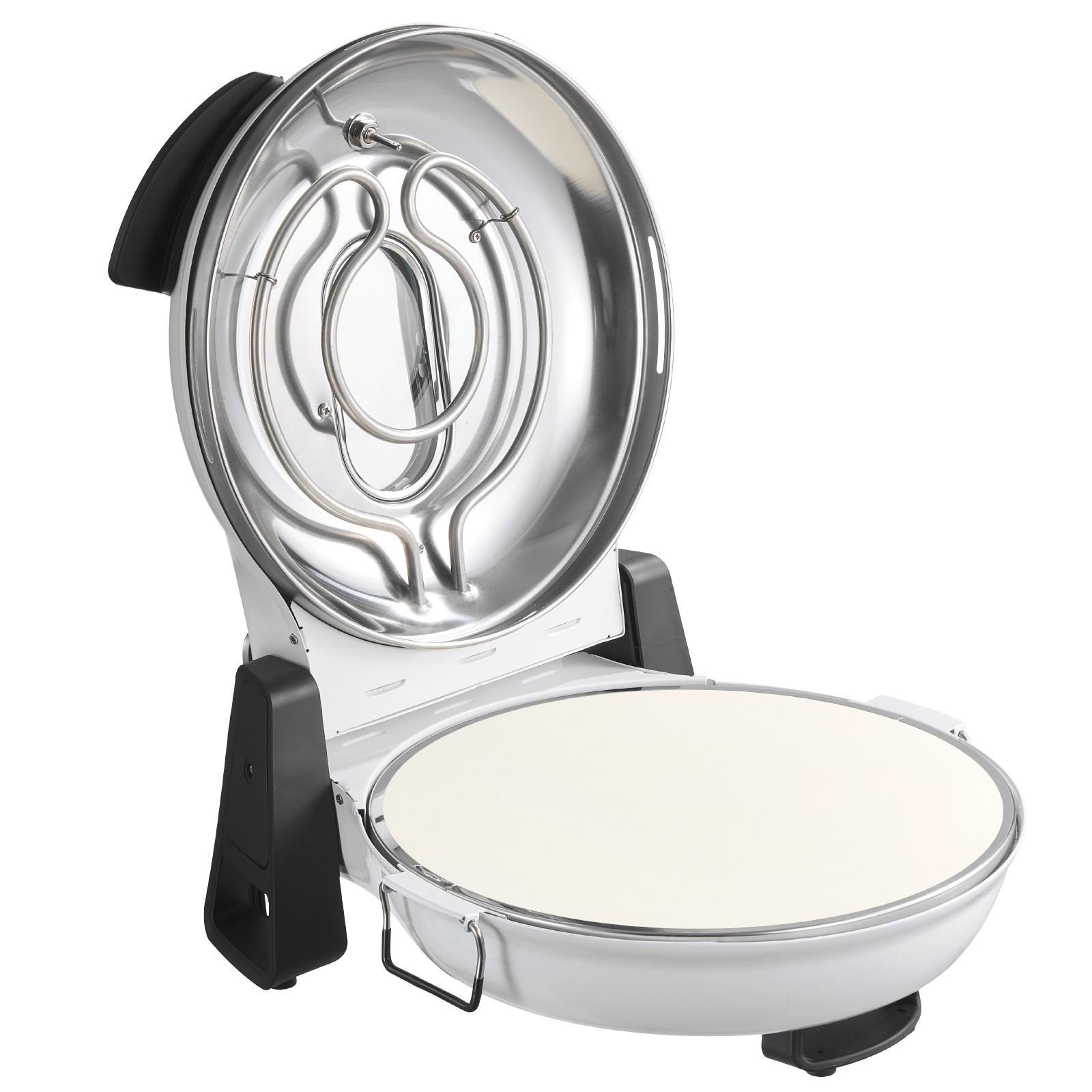12-Inch Electric Pizza Oven, 1200W Pizza Maker with Cordierite Stone