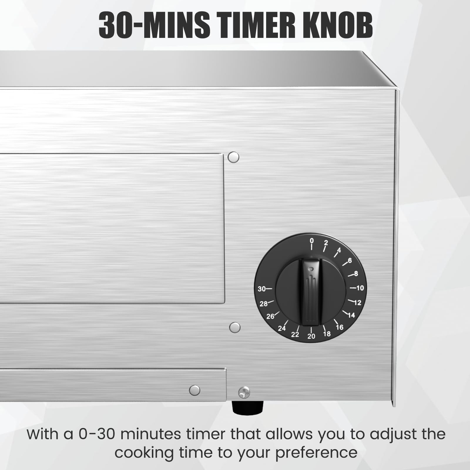 Simoe Electric Pizza Ovenindoor Pizza Oven Tray And 30Mins Timer