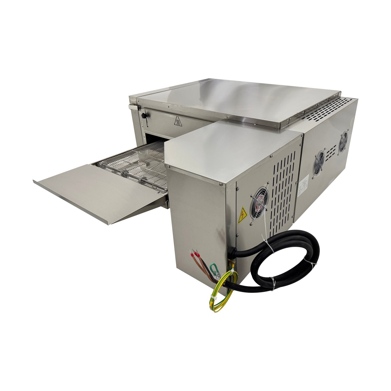 220V Electric Oven 18″ Pizza Oven Countertop Conveyor Stainless Steel Gas Stove